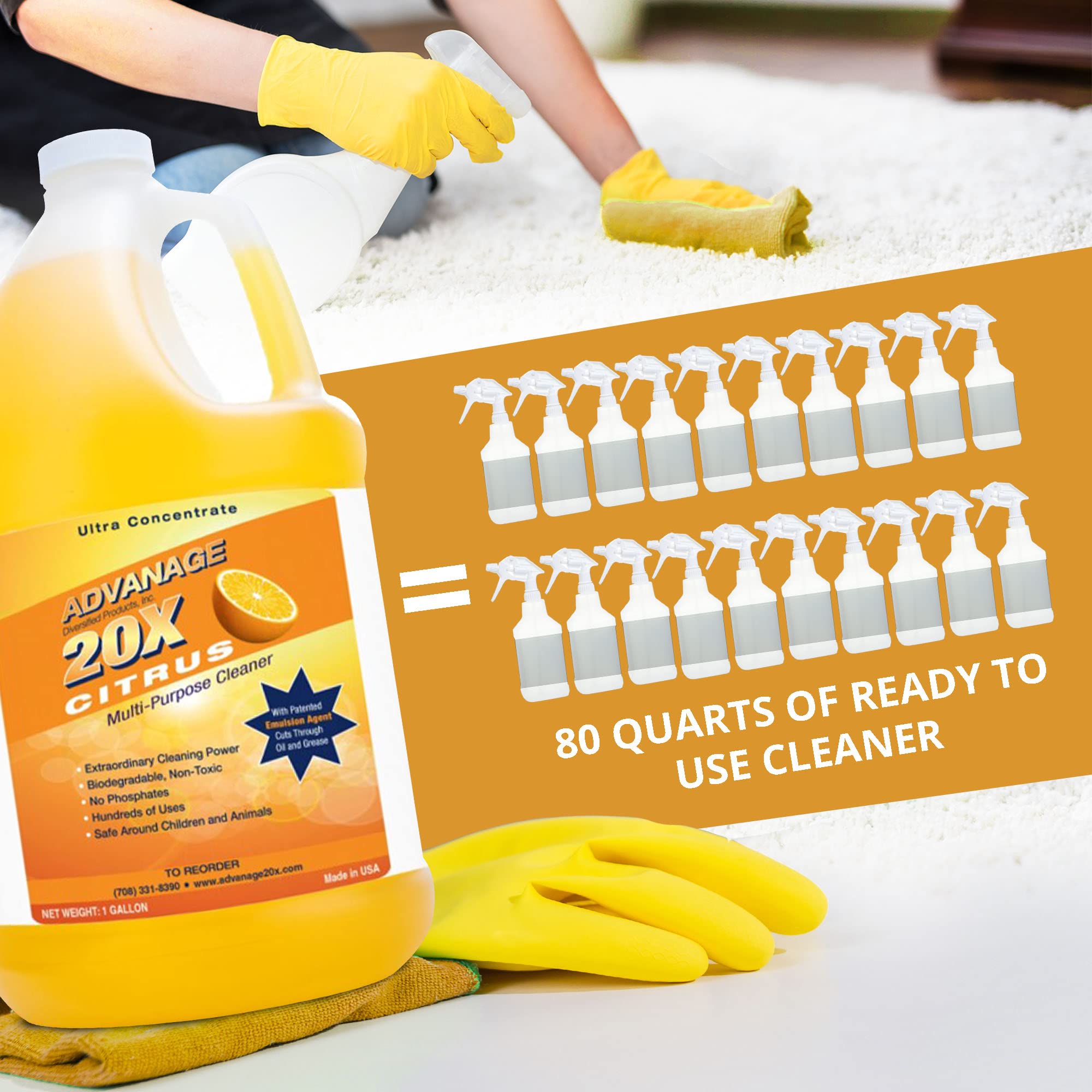 Advanage 20X All Purpose Cleaner Concentrate (128 Fl Oz)