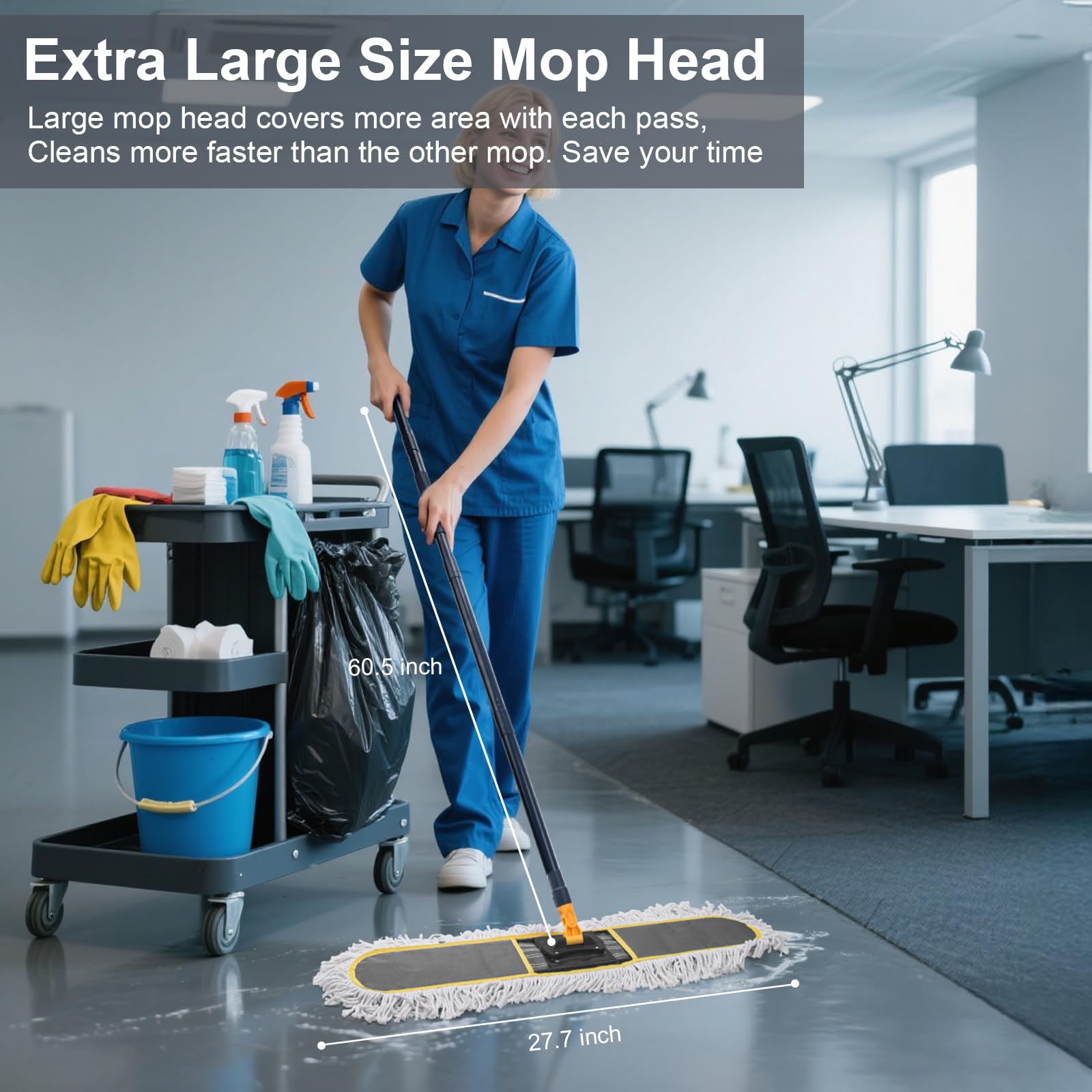 24" Commercial Dust Mop for Floor Cleaning - ModHome Supplies