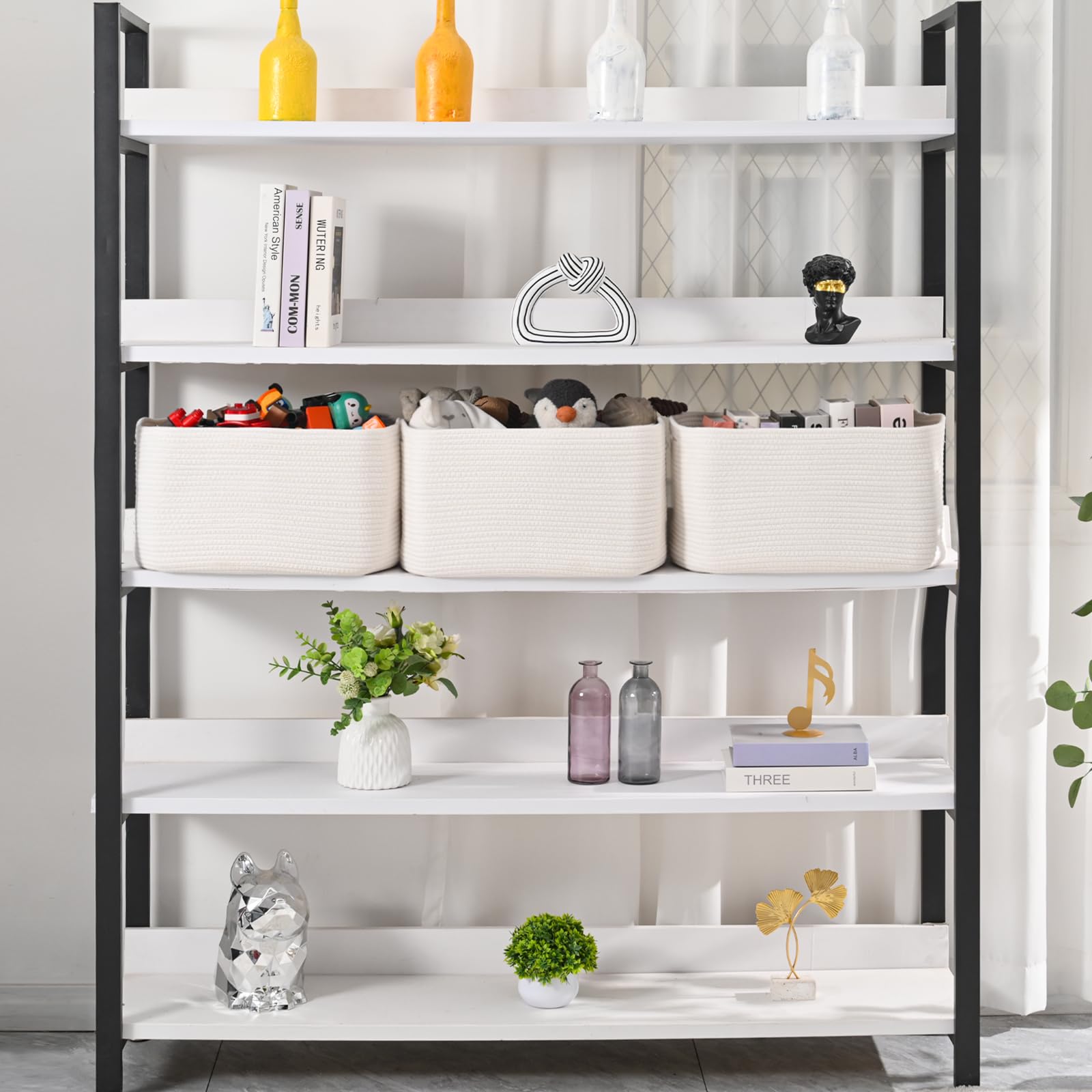 Large Storage Baskets for Organizing Shelves (3 Count)