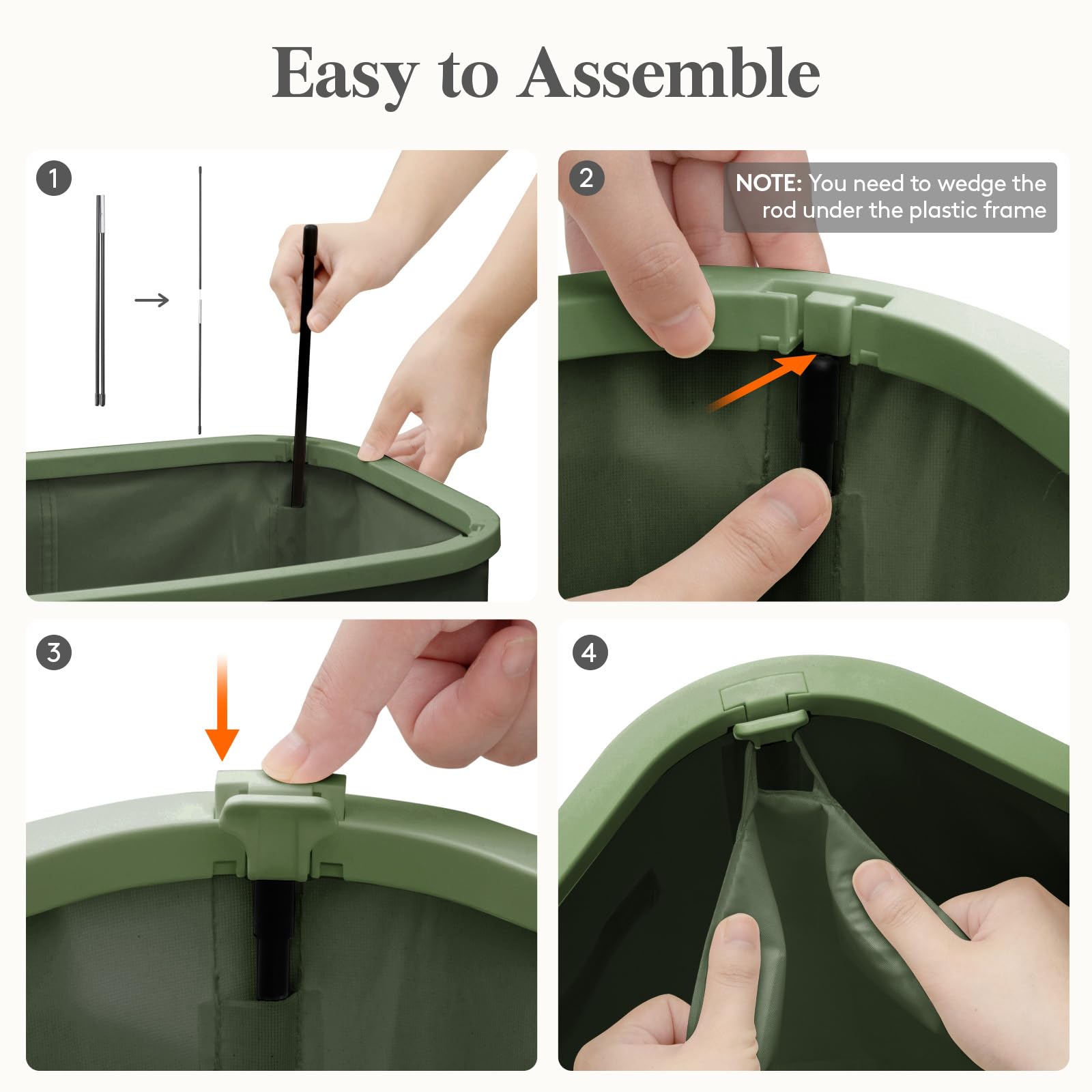 Slim Laundry Basket with Lid and Removable Bag