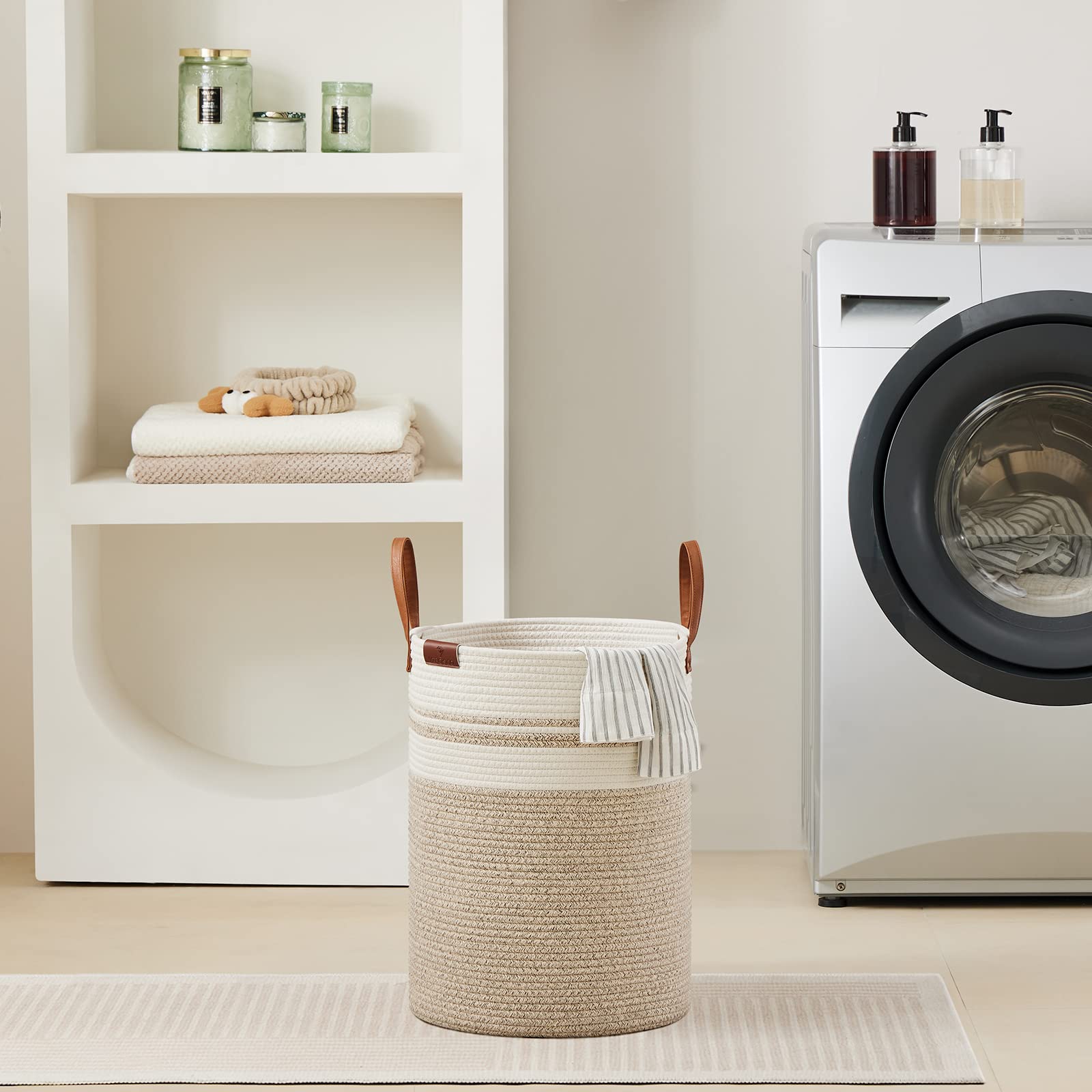 30L Small Woven Rope Laundry Hamper (811.5365 Fl Oz) - ModHome Supplies