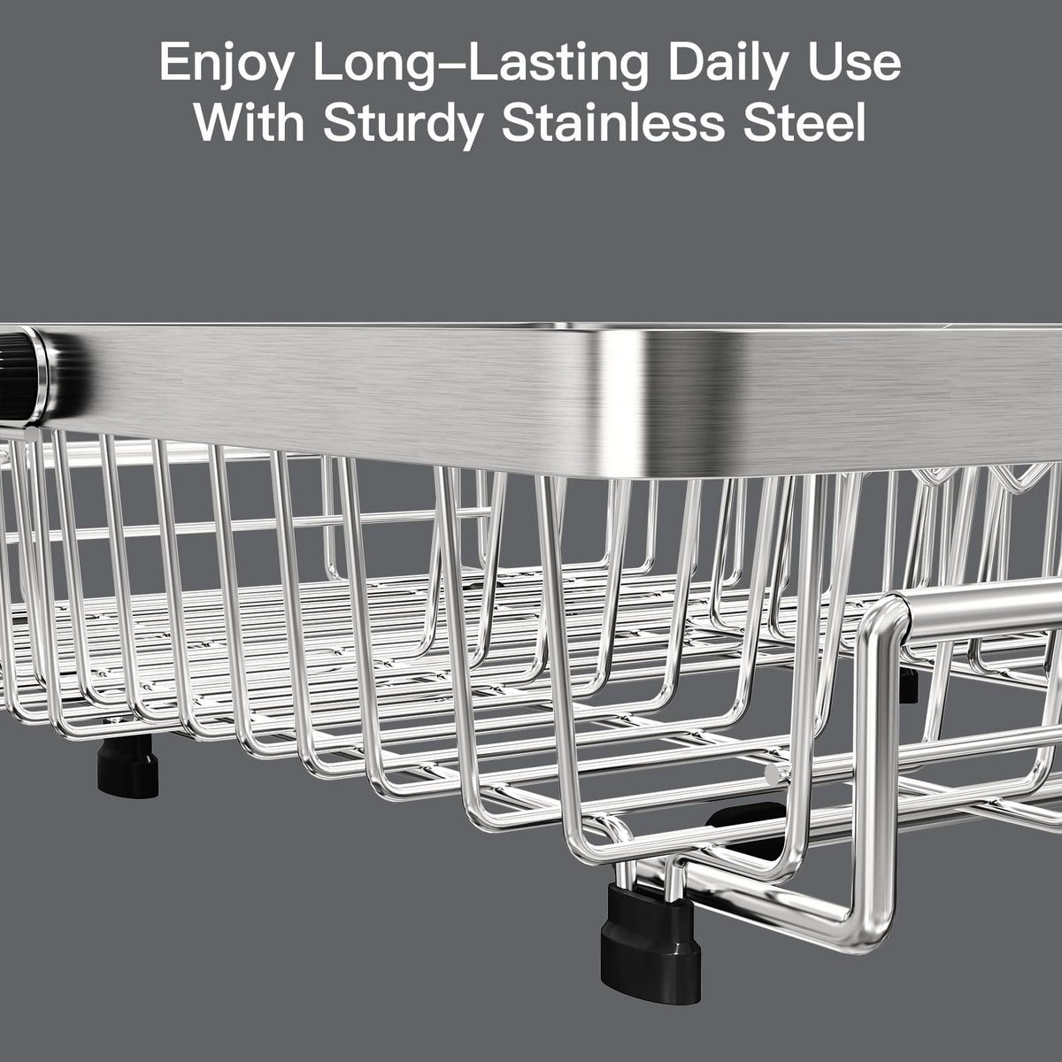 Dish Drying Rack Over The Sink with Utensil Holder