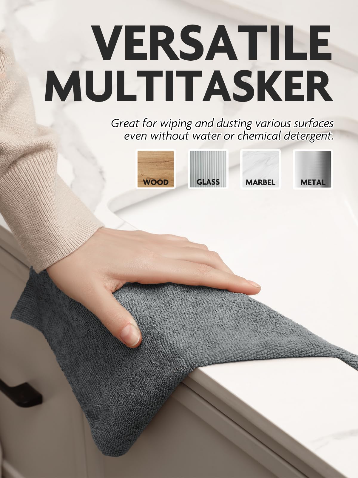 Microfiber Cleaning Cloth Roll (75 Count)