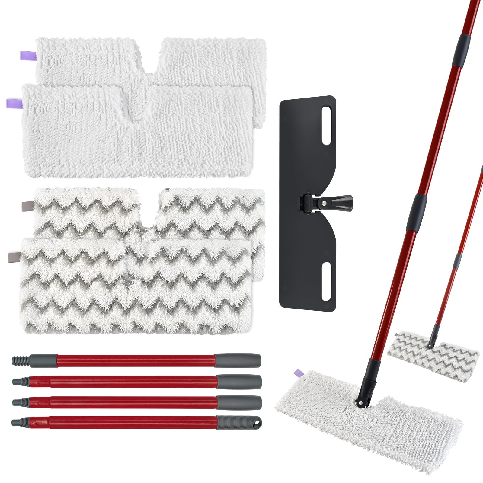 Mops for Floor Cleaning with 58" Long Handle and 4 Microfiber Mop Pads - ModHome Supplies