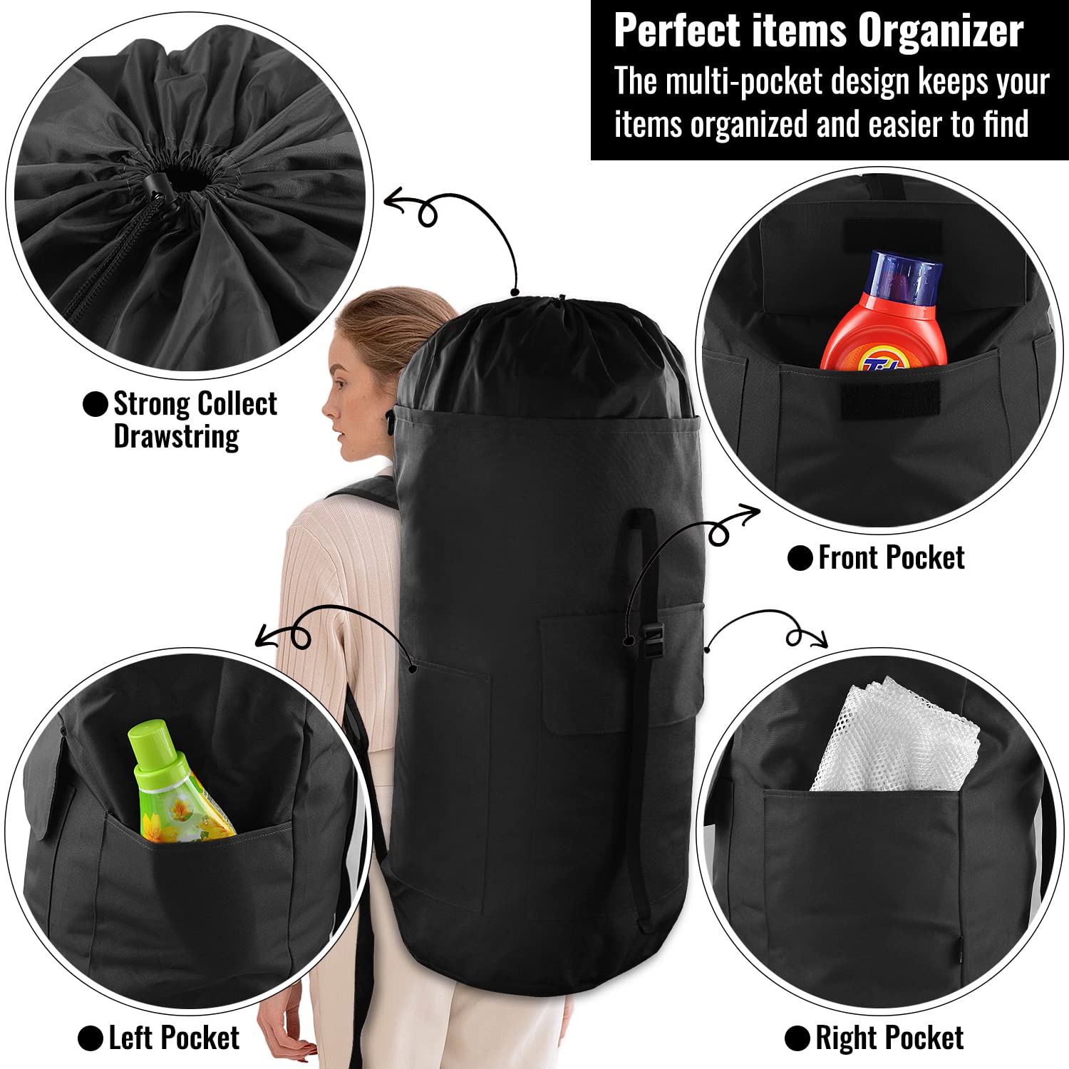 Laundry Backpack Bag 125L Extra Large