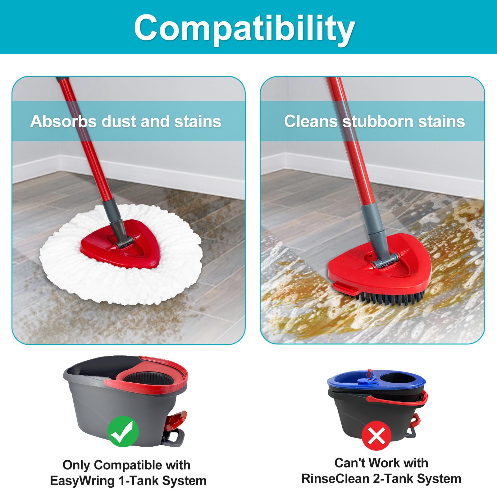 Spin Mop Replace Head (5 Count)