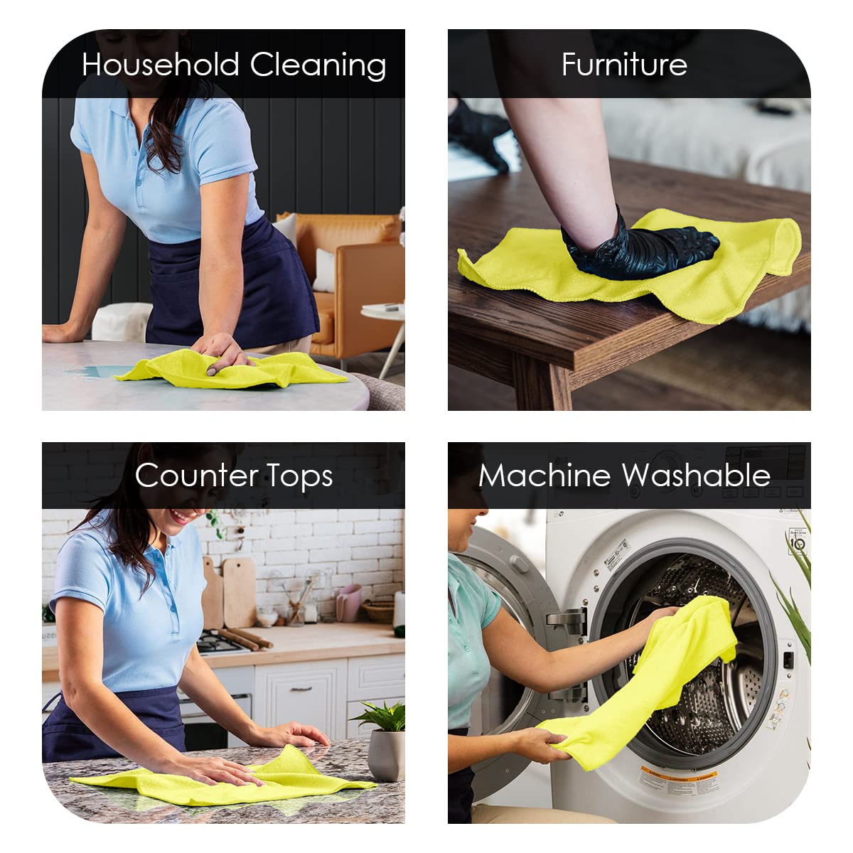 Microfiber Cleaning Cloths (36 Count) - ModHome Supplies