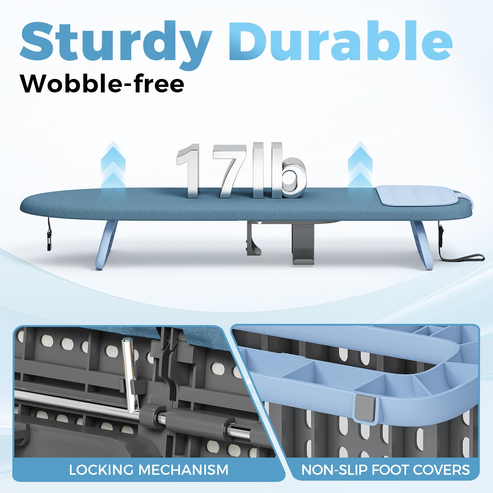 Small Ironing Board with Iron Holder