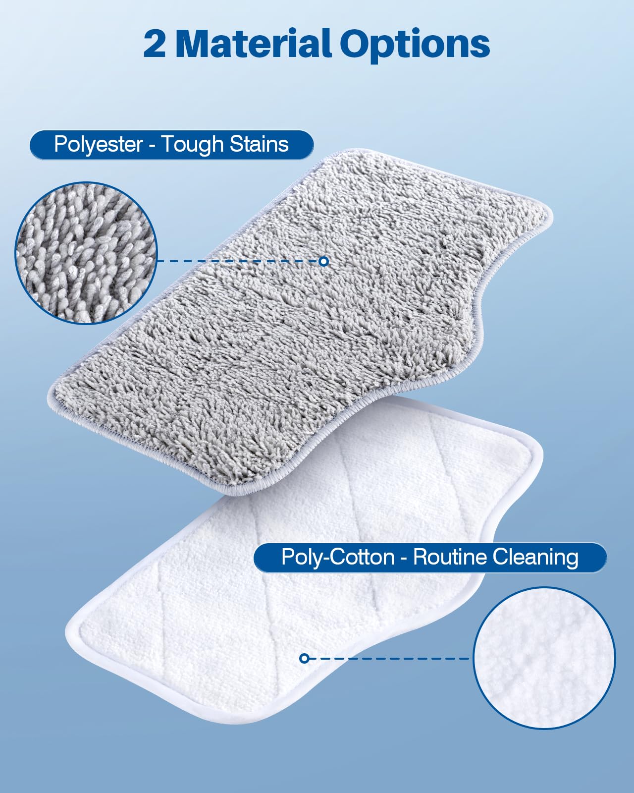 6 Pack Steam Mop Replacement Pads for Multi