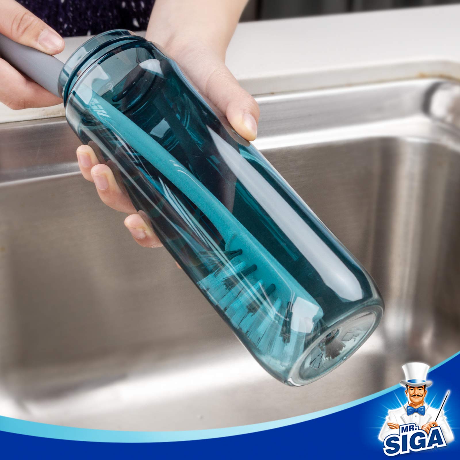 Water Bottle Brush Cleaning Set with Storage Holder