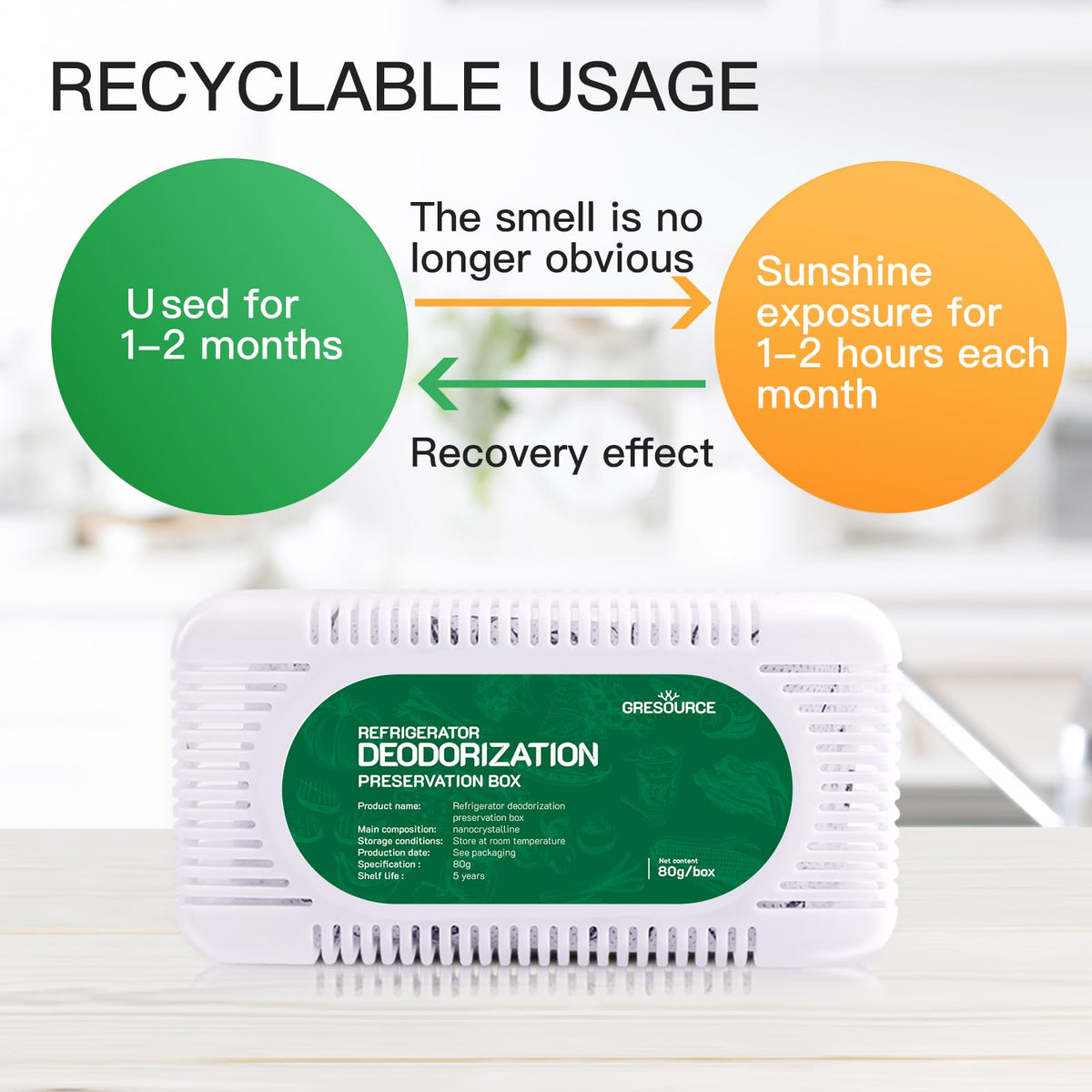 8 Pack Fridge Deodorizer (8 Count)