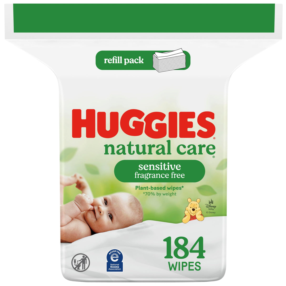 Natural Care Sensitive Baby Wipes (184 Count)