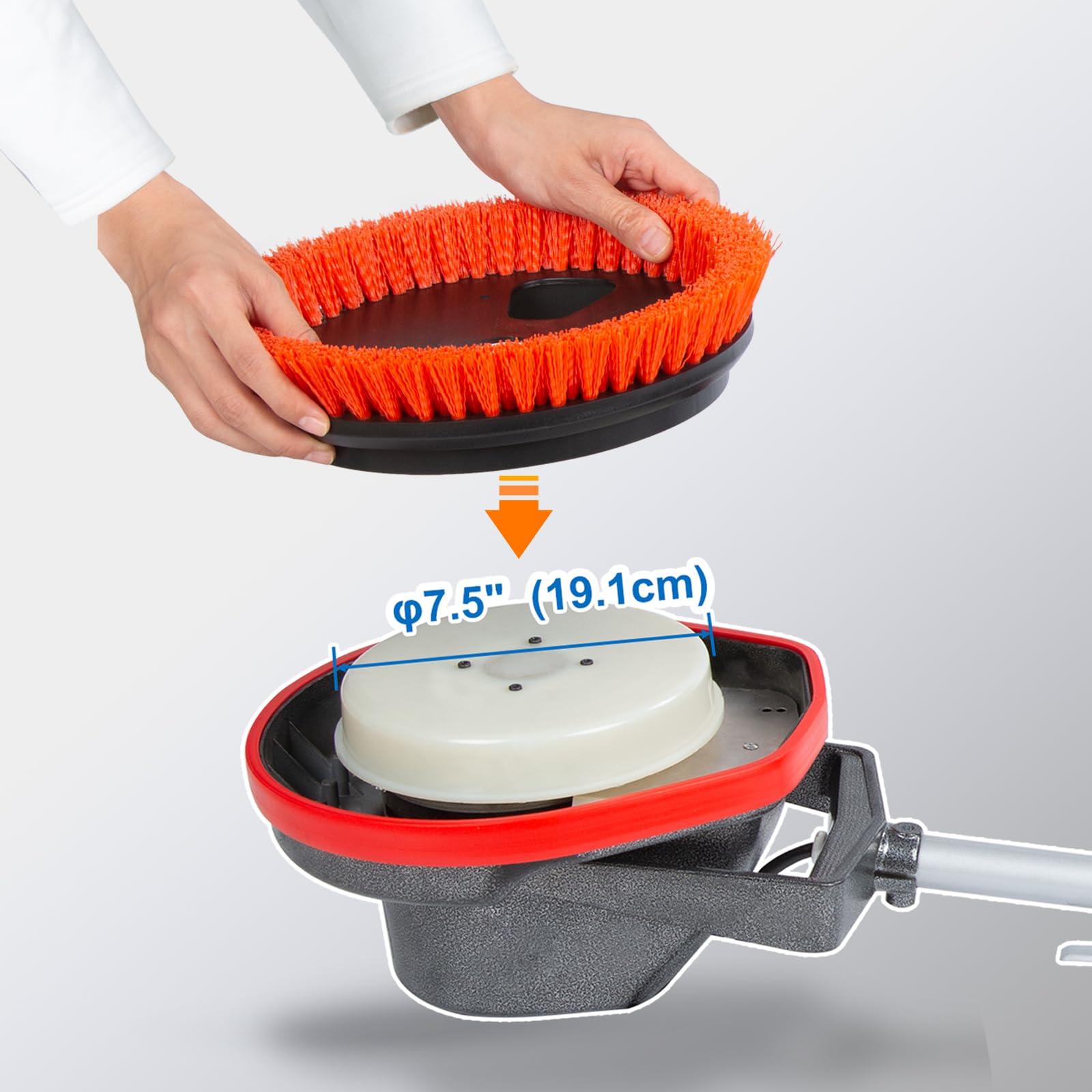 Commercial Scrub Brush for Orbital Floor Scrubber