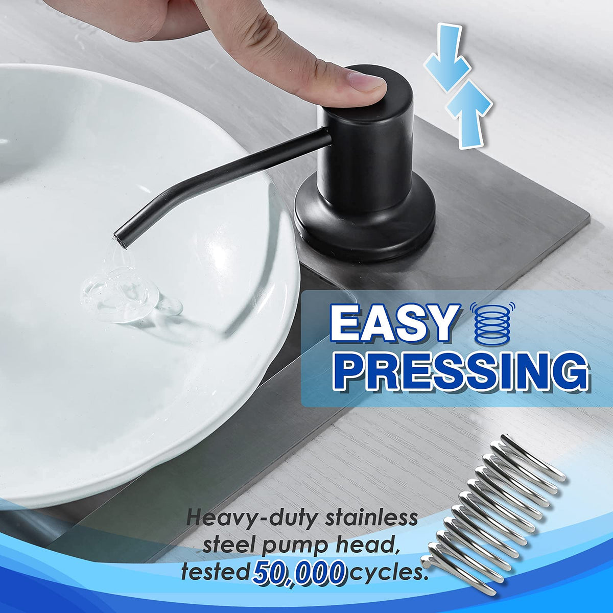 Built in Soap Dispenser for Kitchen Sink WEWE