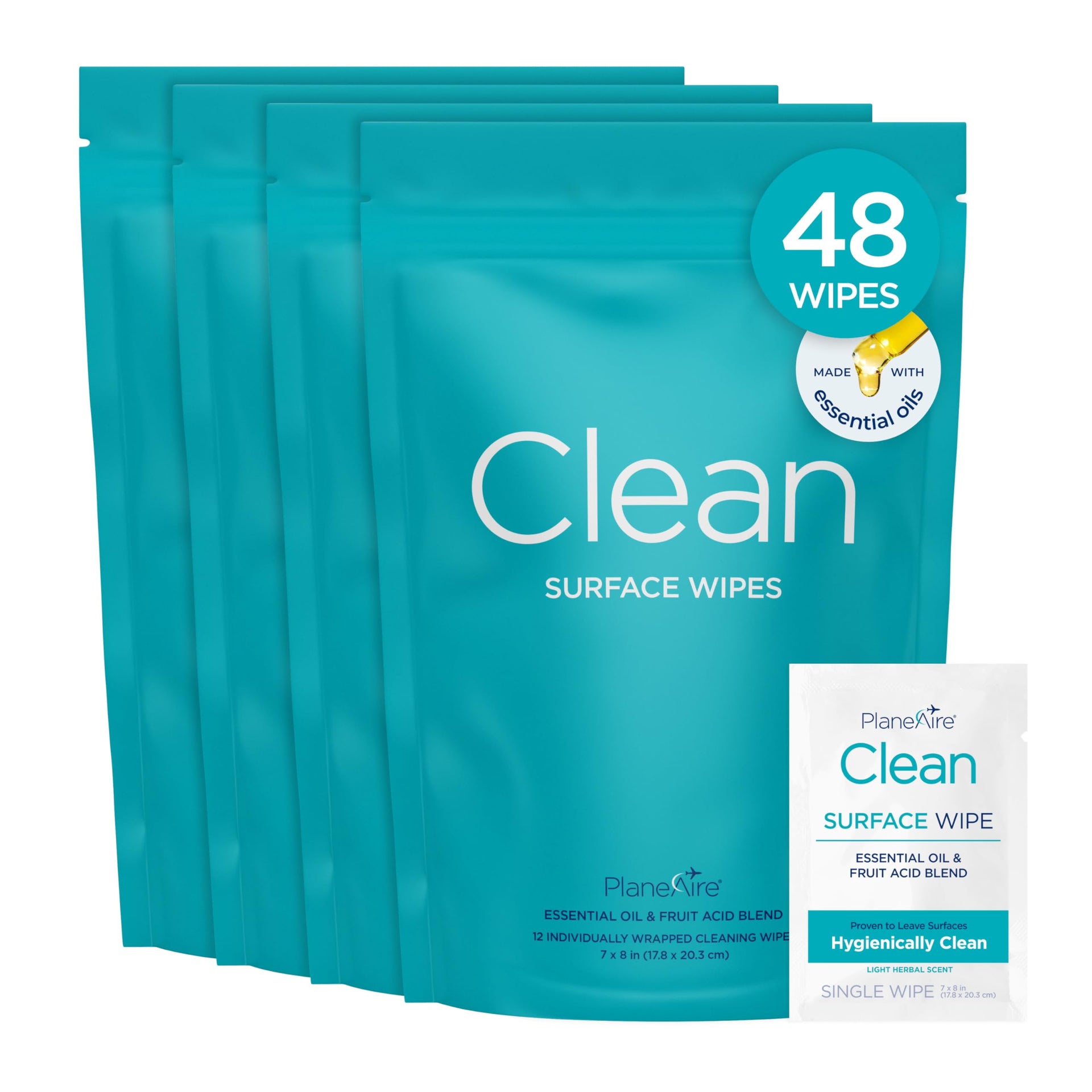 Clean Wipes Surface Cleaning Wipes (4 Count)