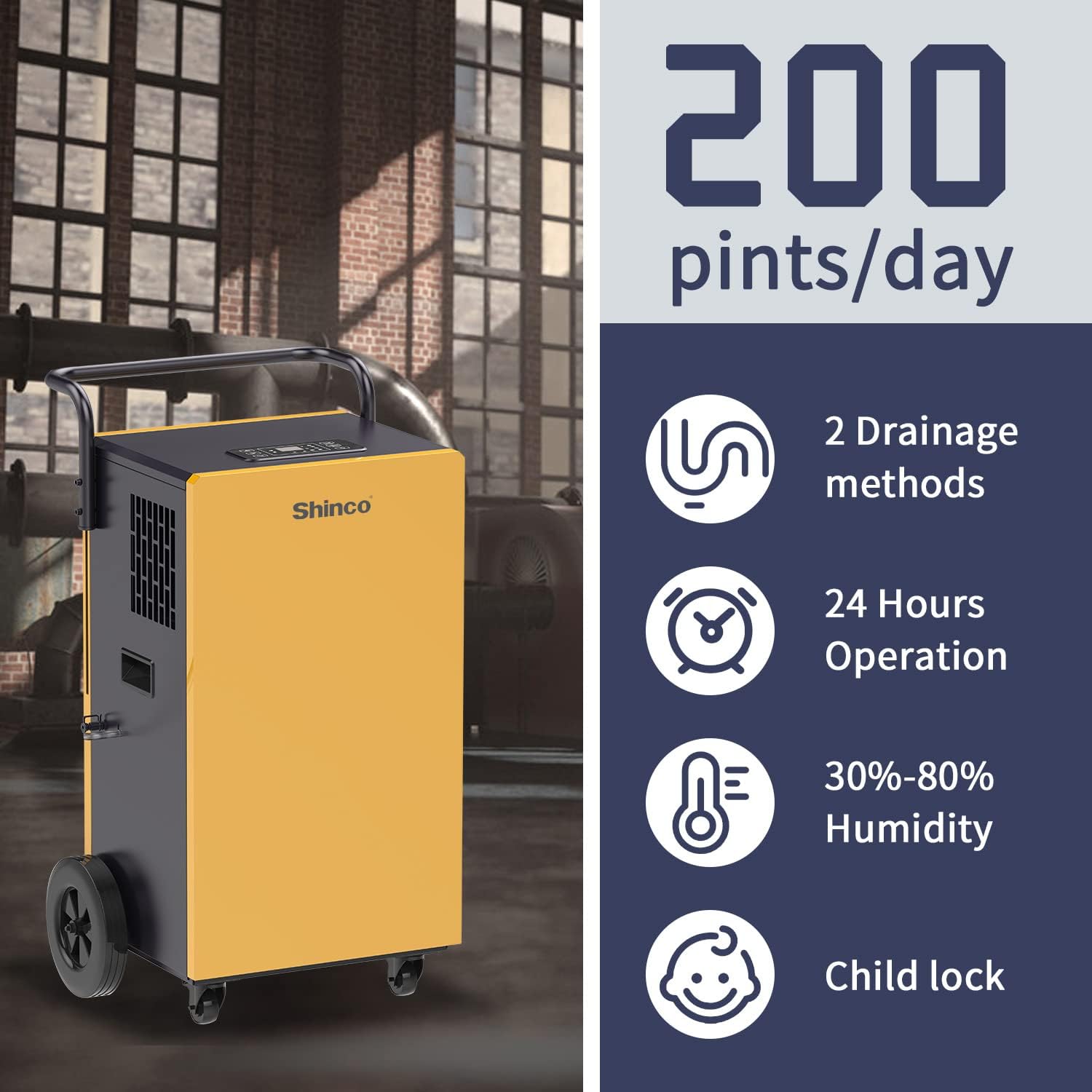 Commercial Dehumidifiers with Pump