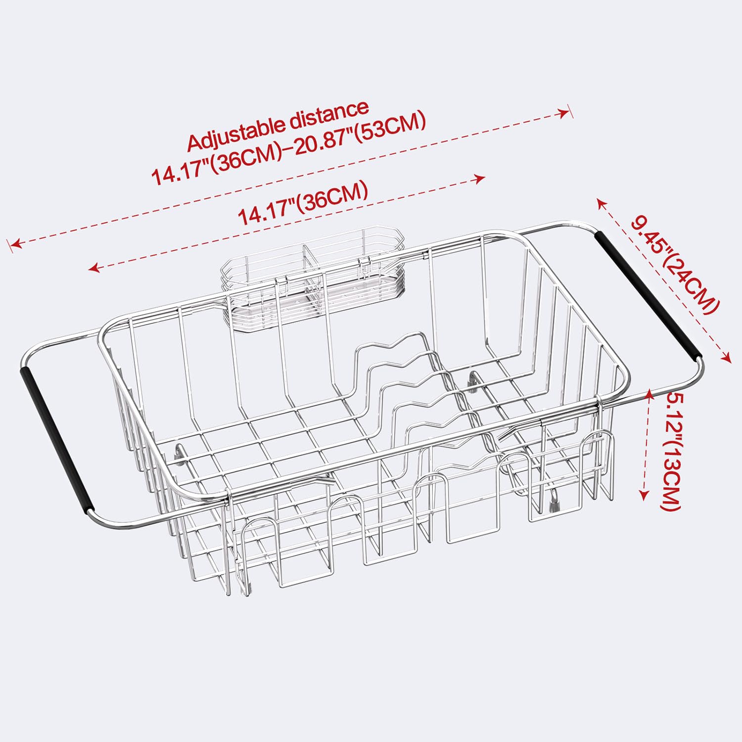 Small Dish Drying Rack in Sink