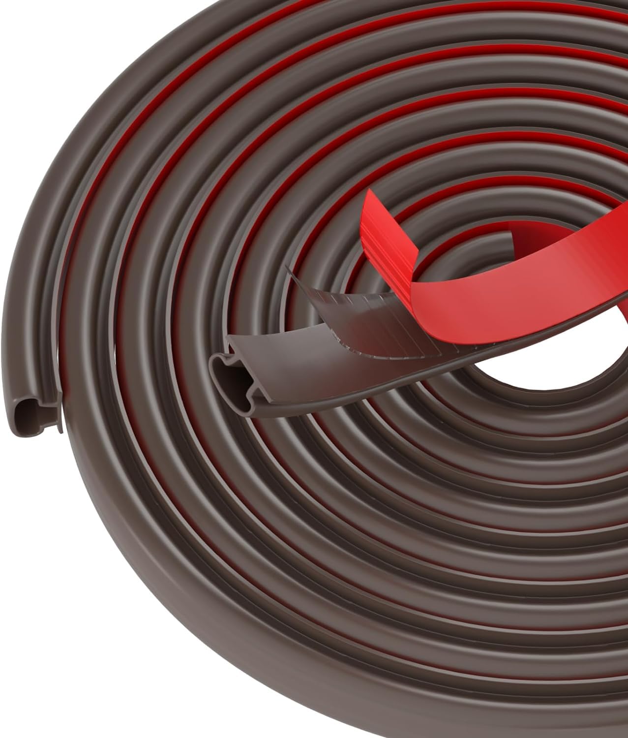 Brown Rubber Weather Stripping Door Seal Strip