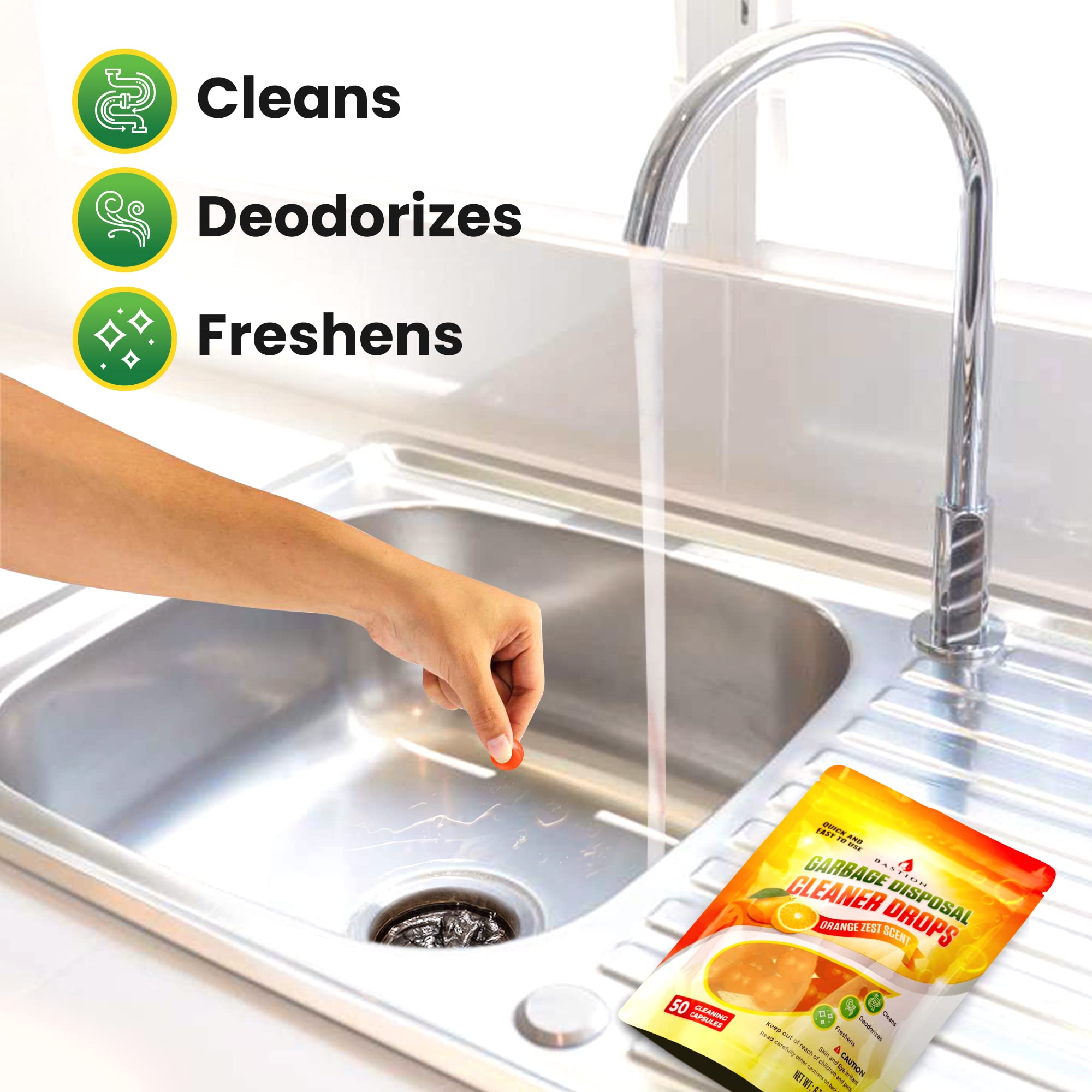 Garbage Disposal Cleaner and Deodorizer Drops (50 Count)