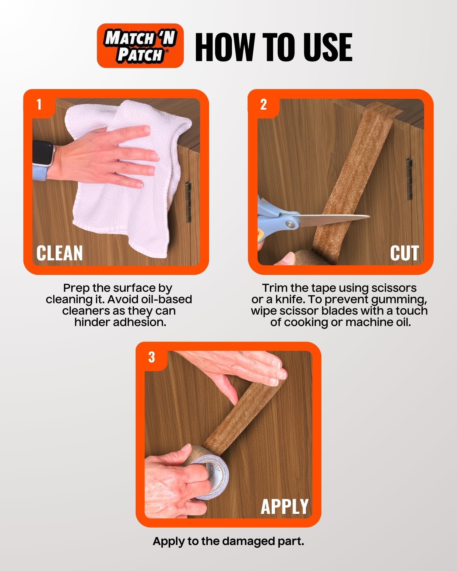 Wood Grain Repair Tape