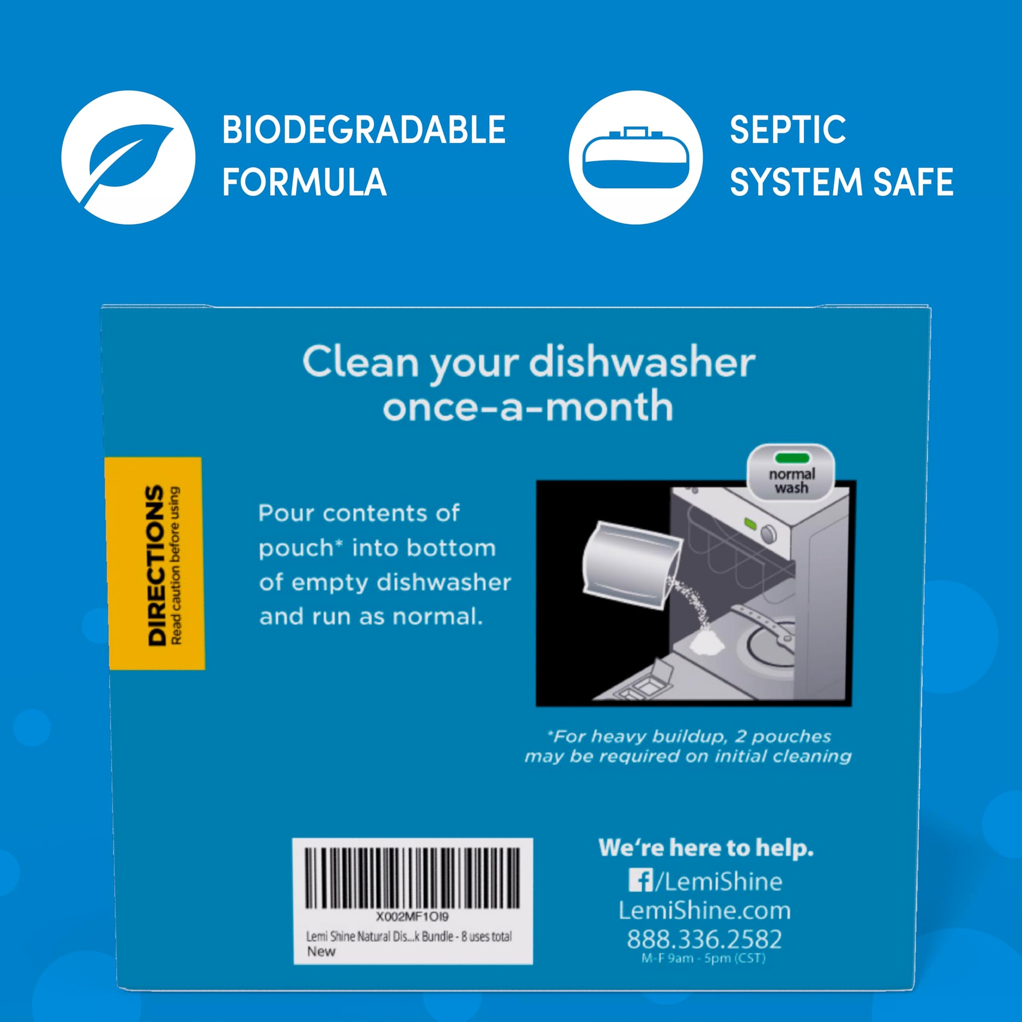 Natural Dishwasher Cleaner & Deodorizer (14.08 Ounce)