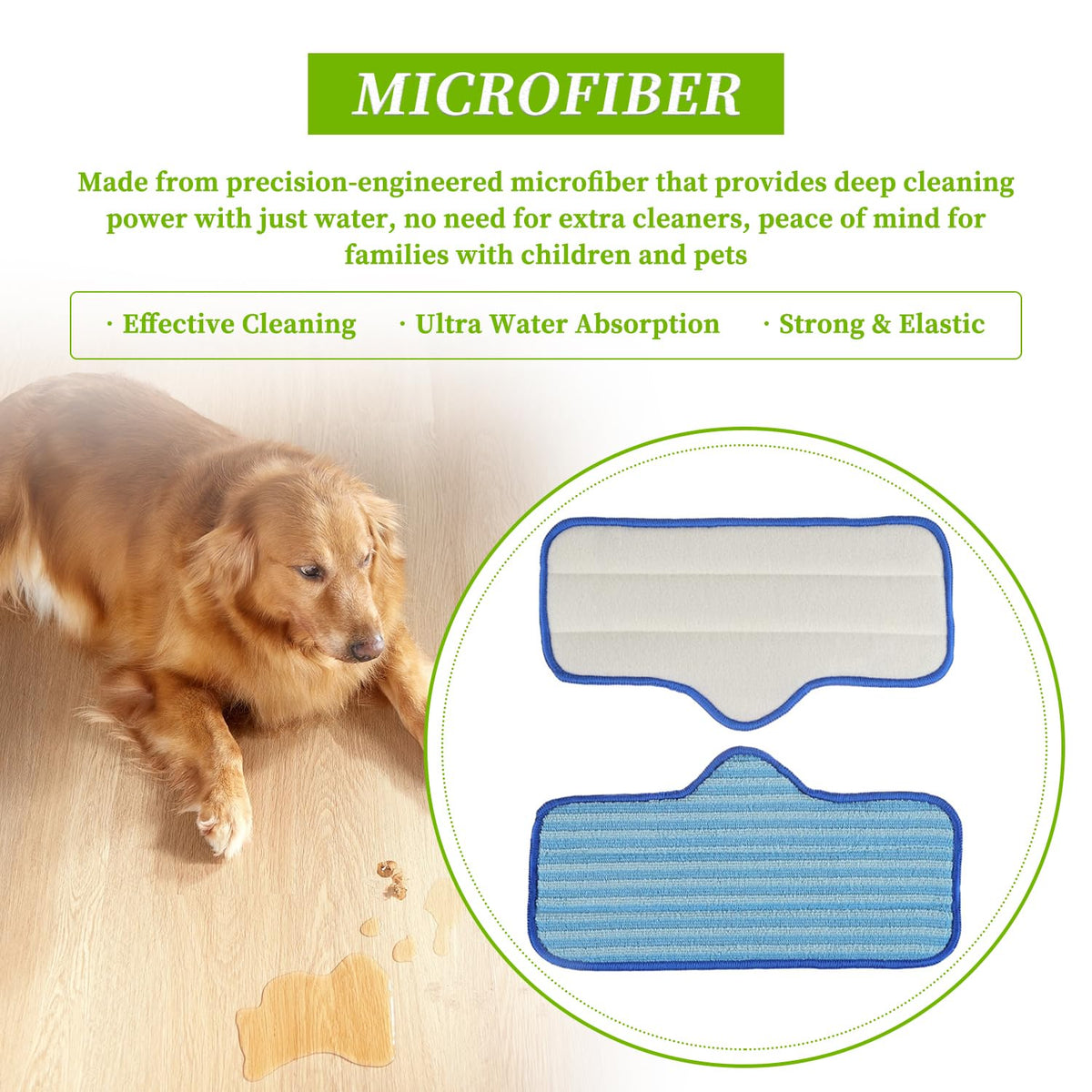 Reusable Microfiber Steam Mop Pad fit for Dupray Neat Steam Cleaner Steam Mop Cleaning Pads