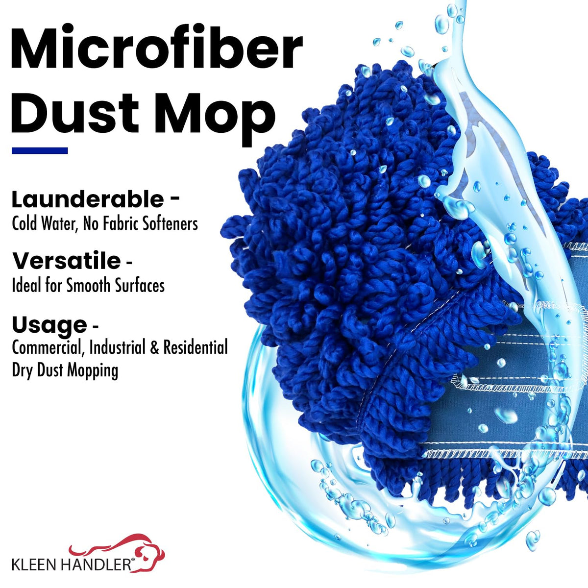 48" Microfiber Dust Mop Head Replacement (3 Count) - ModHome Supplies