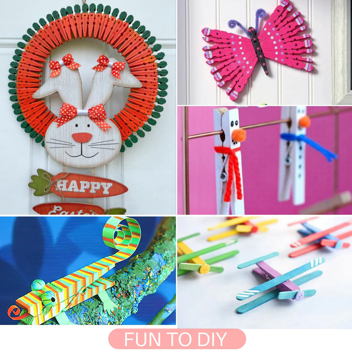 1.4 Inch Mini Clothespins 100PCS (100 Count)