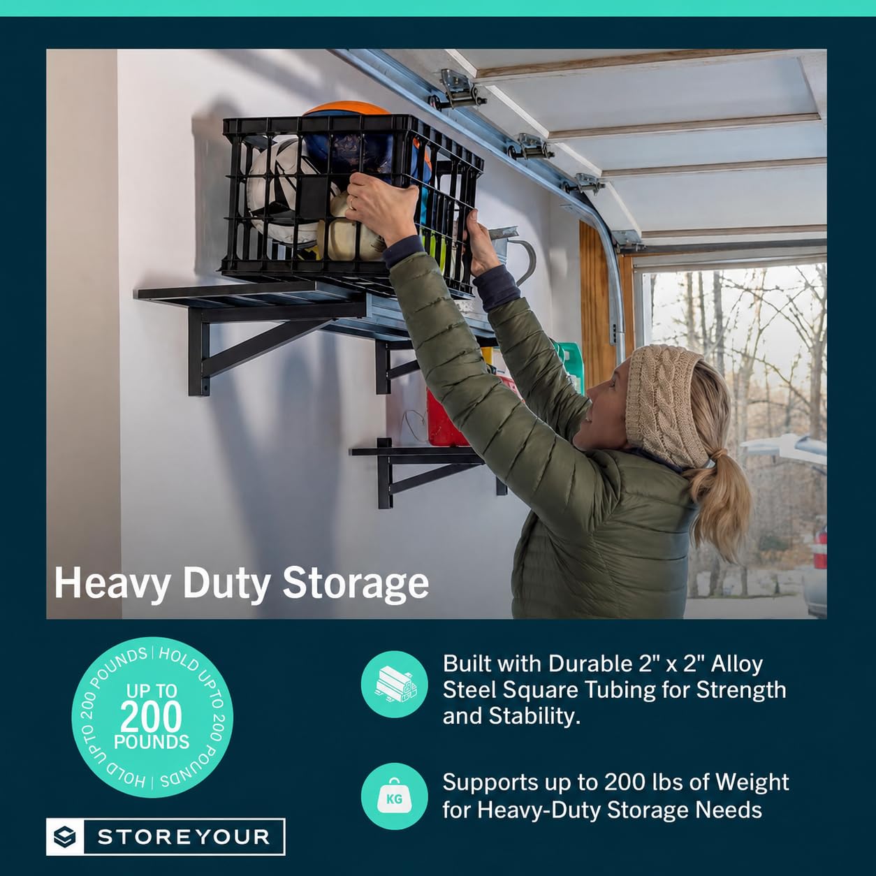 Garage Wall Shelf (2 Count)