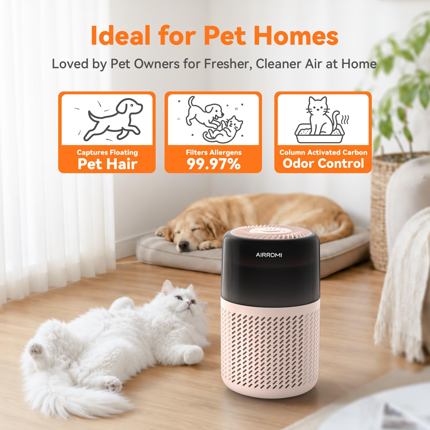 HEPA Air Purifier for Bedroom&Home
