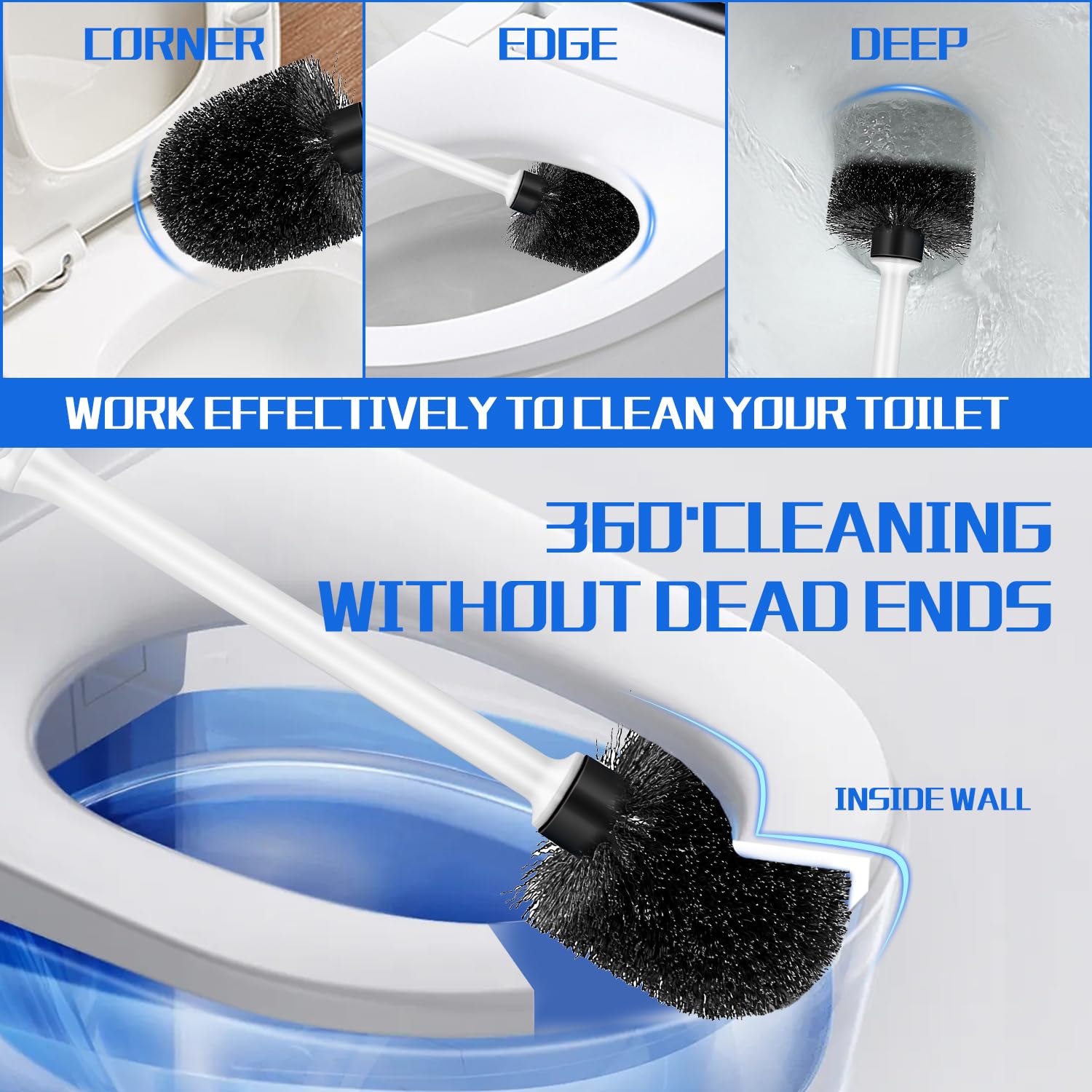 Toilet Brush and Holder Set