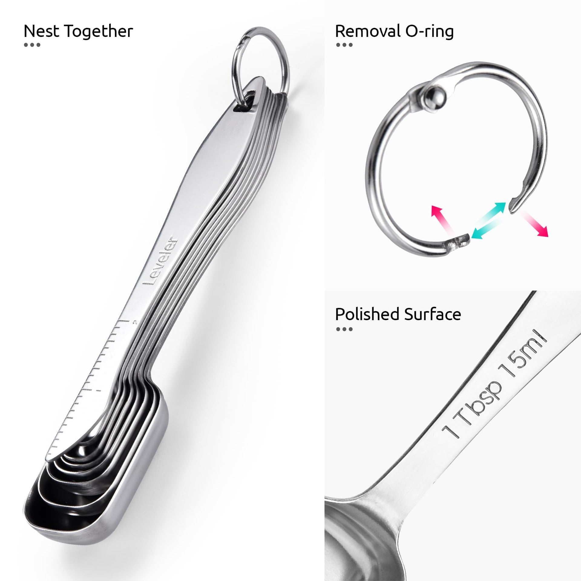 Narrow Square Measuring Spoons