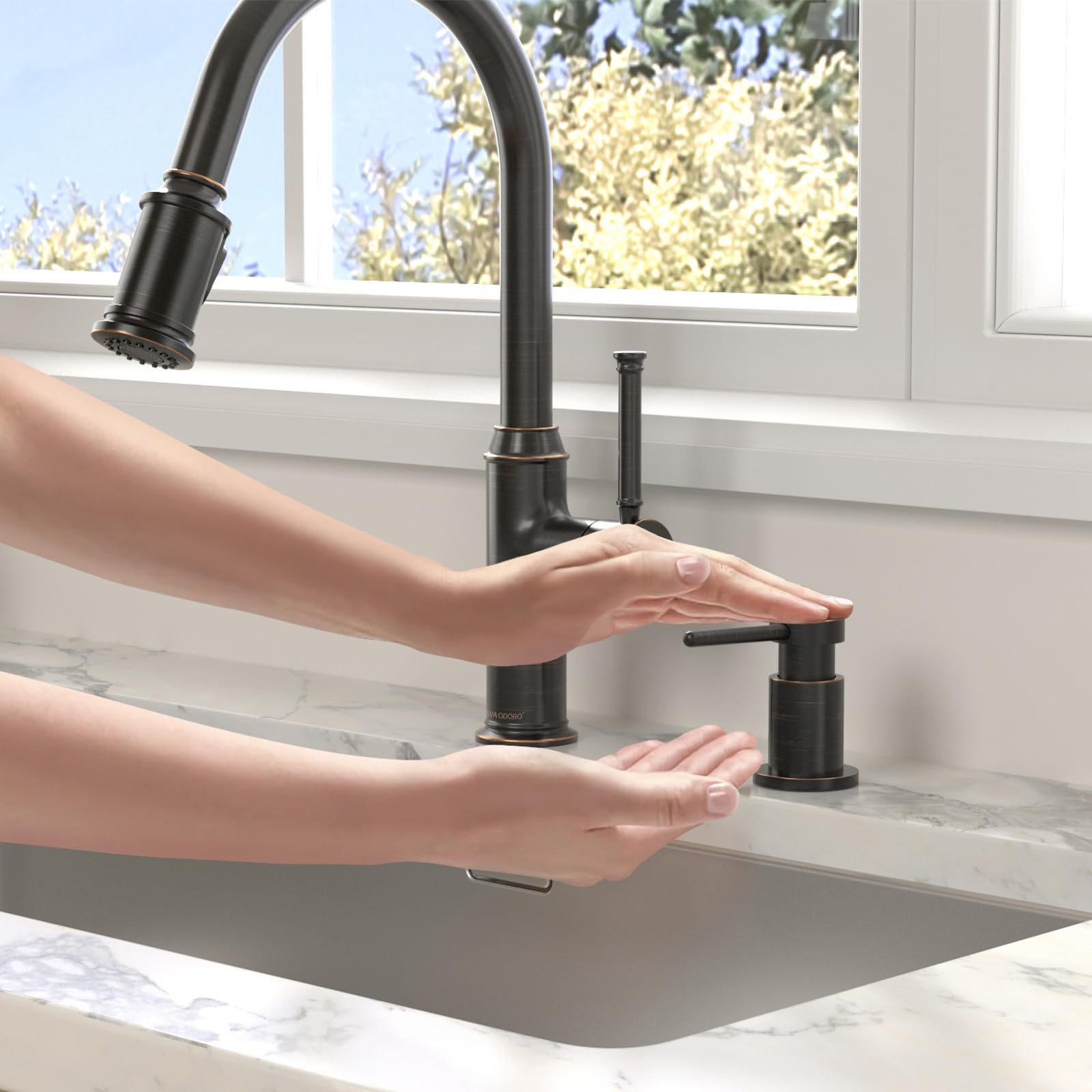 Bronze Soap Dispenser for Kitchen Sink