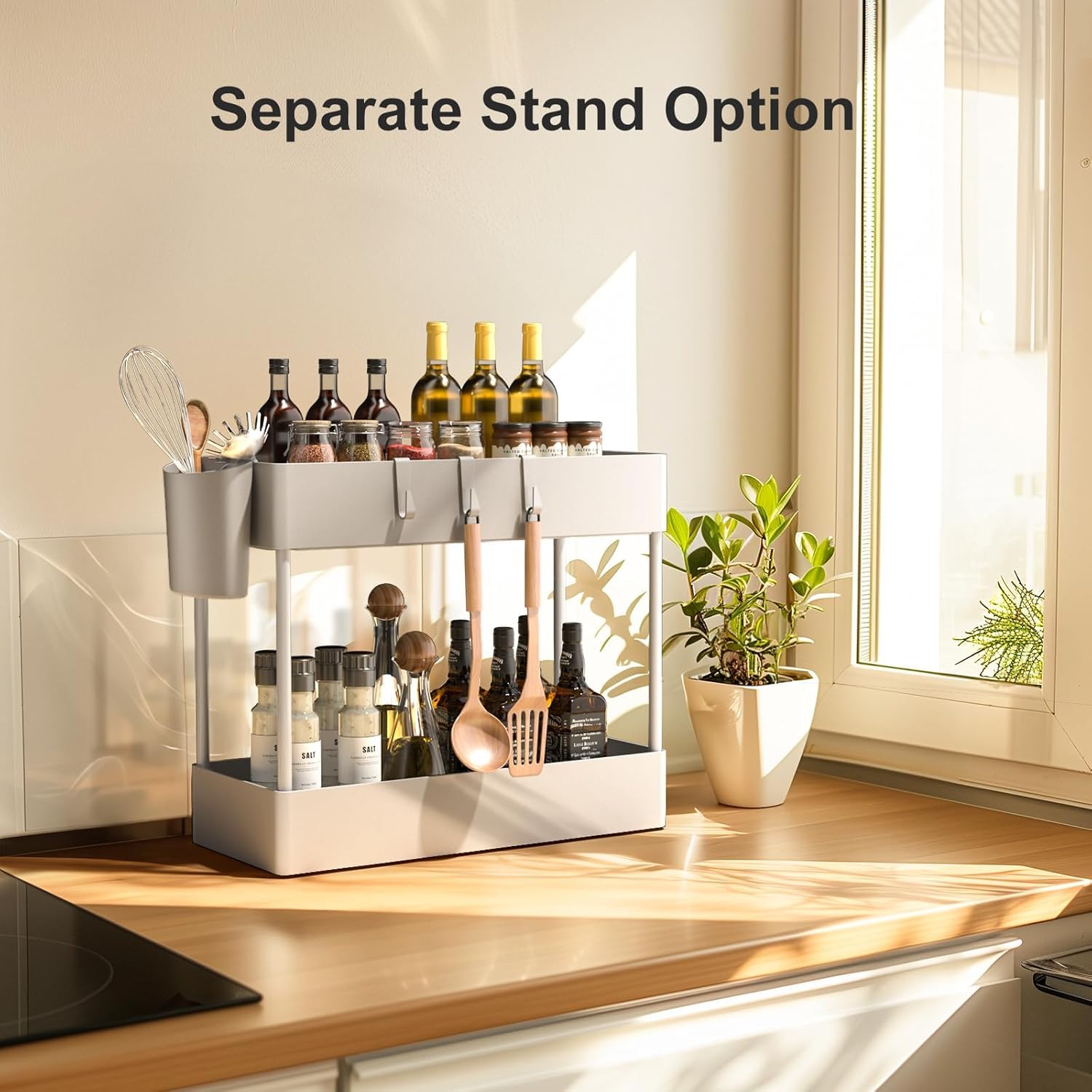 4 Tier Slim Storage Cart with Wheels