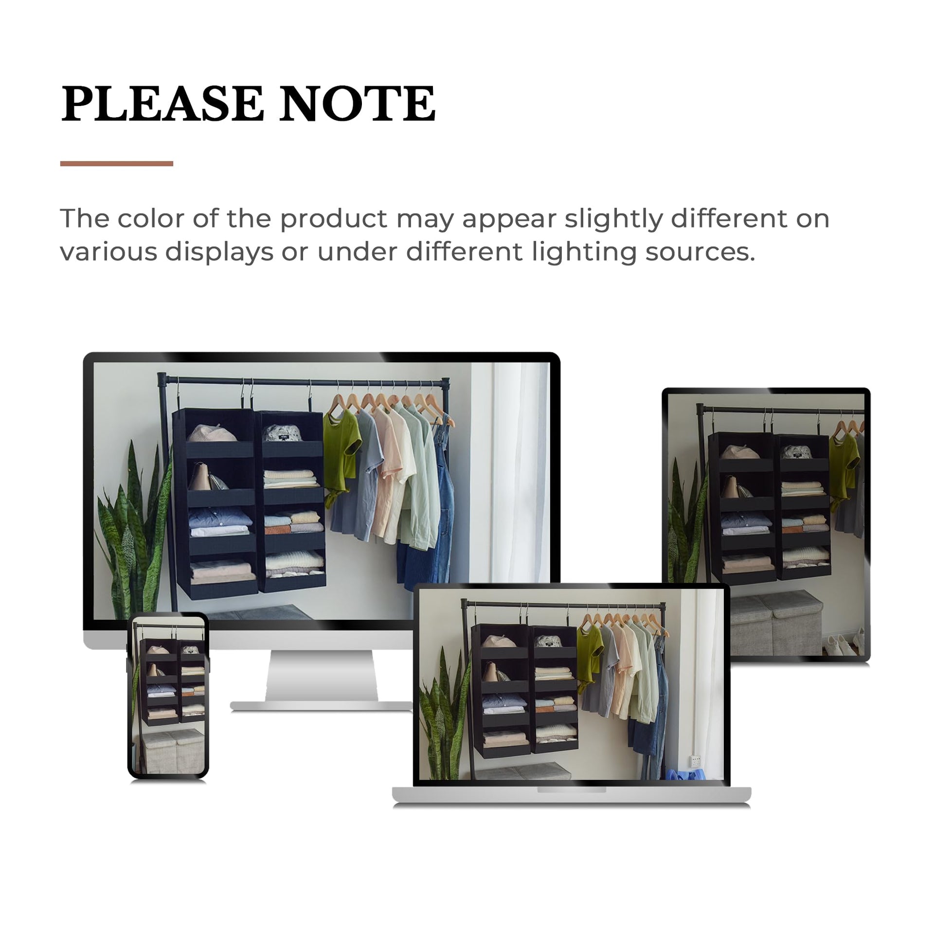 4 Shelf Hanging Closet Organizer (2 Count)