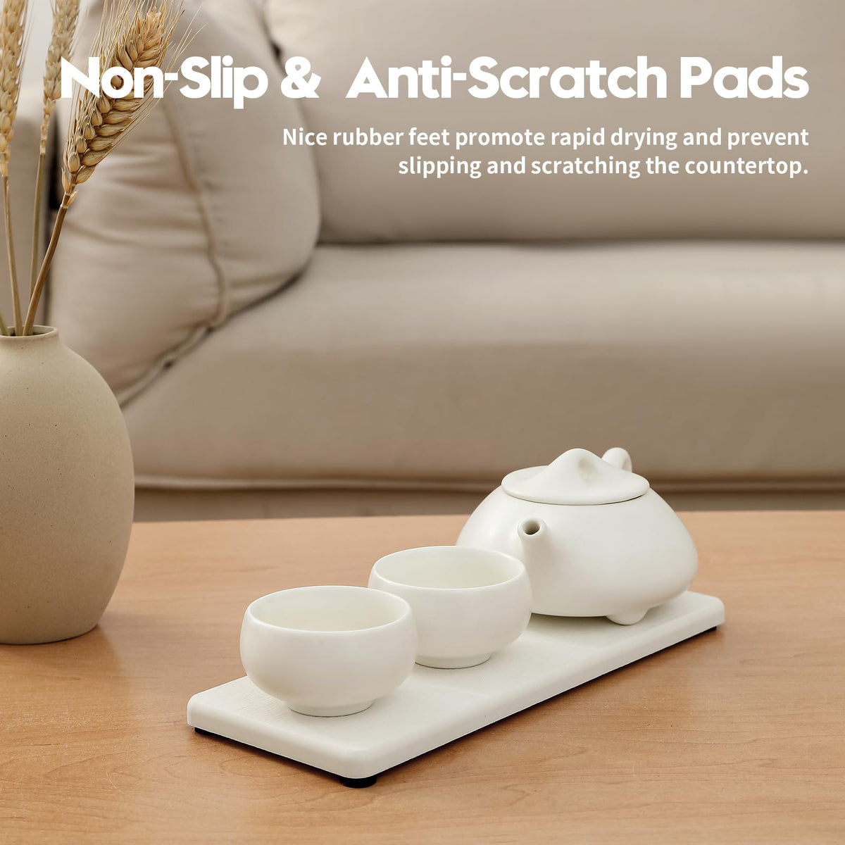 2PCS 10"x 5" Large Bathroom Sink Vanity Trays (2 Count)