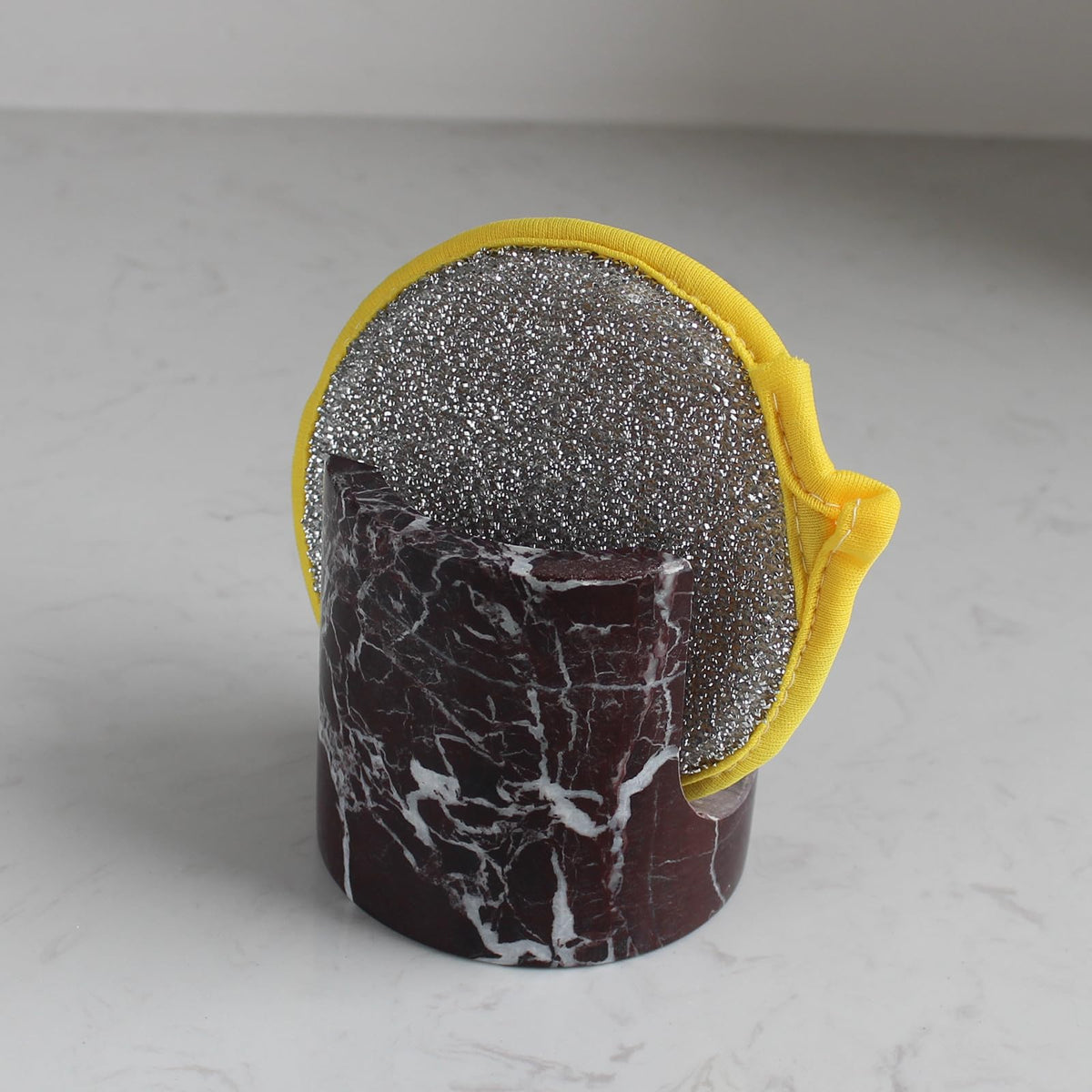 Natural Marble Travertine Sponge Holder for Kitchen Counter