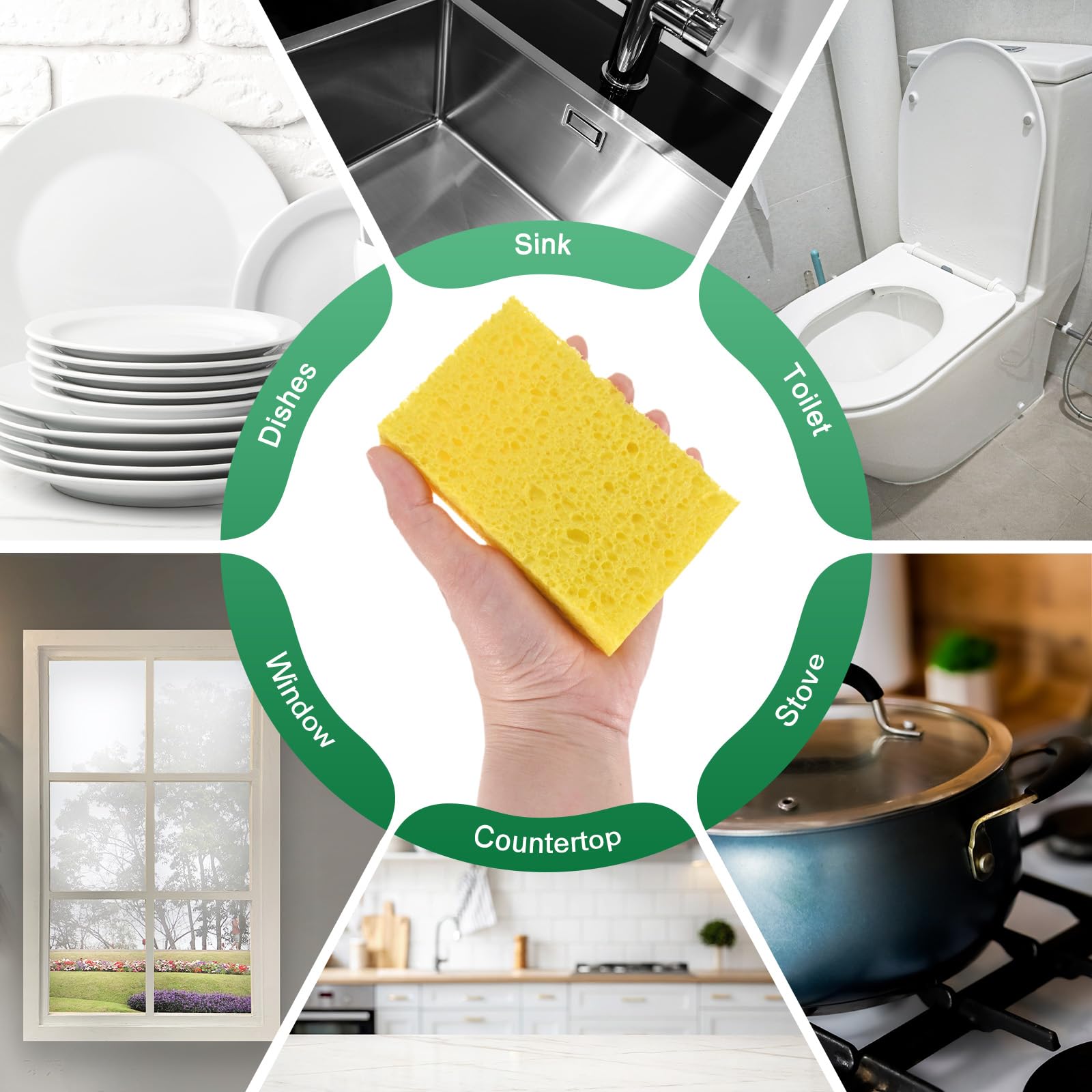 12 Pack Kitchen Sponges (12 Count)