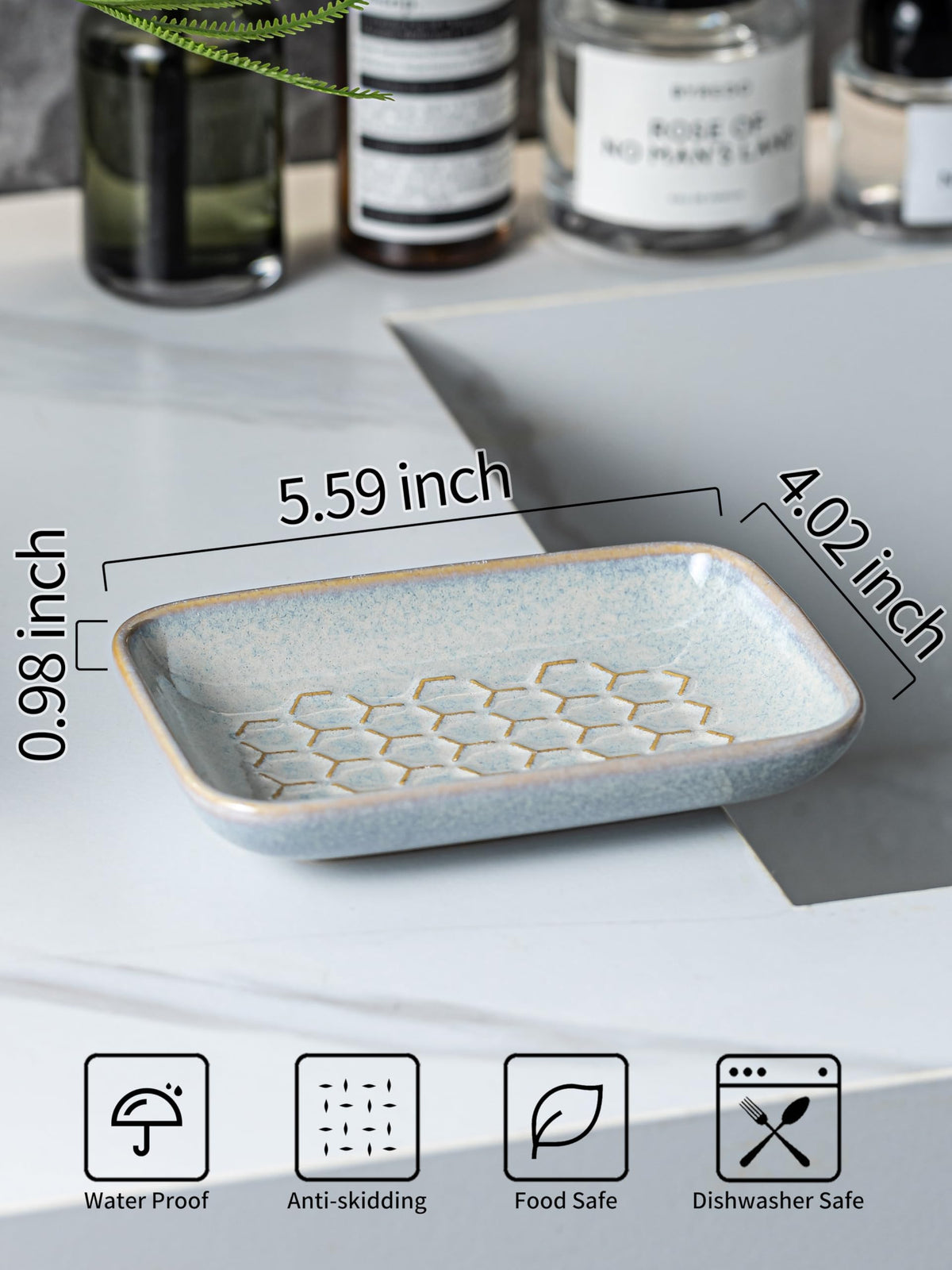Ceramic Soap Dish for Shower