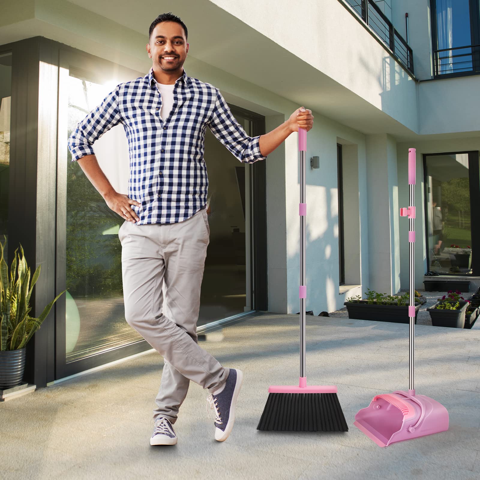 Broom and Dustpan Set for Home