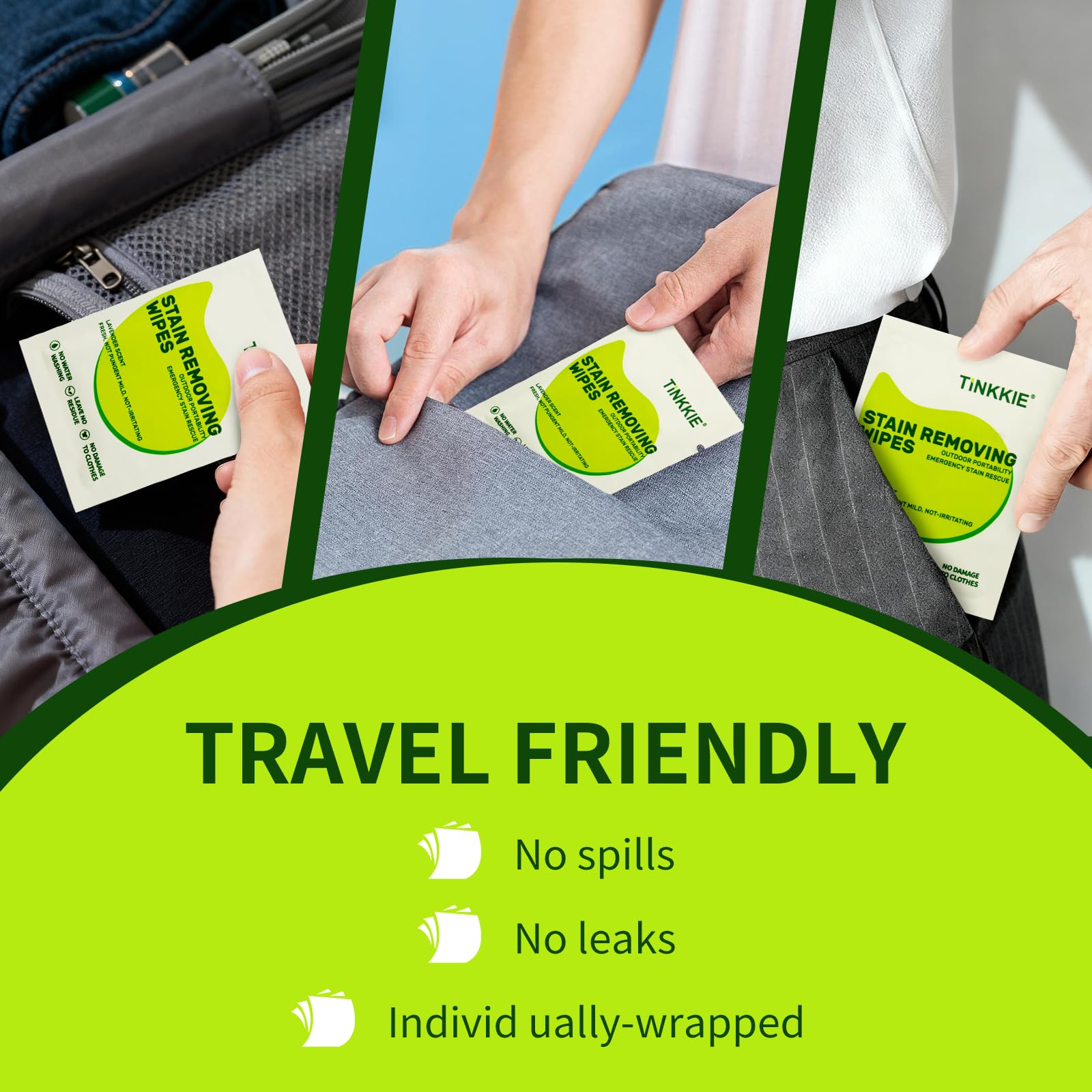 Stain Remover Wipes for Clothes & Fabric (26 Count)