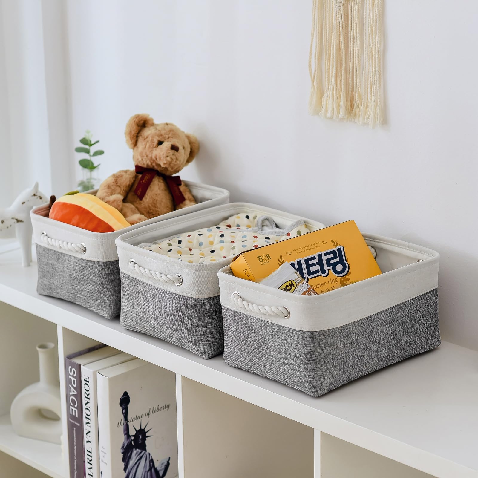 Organization and Storage Basket for Shelves