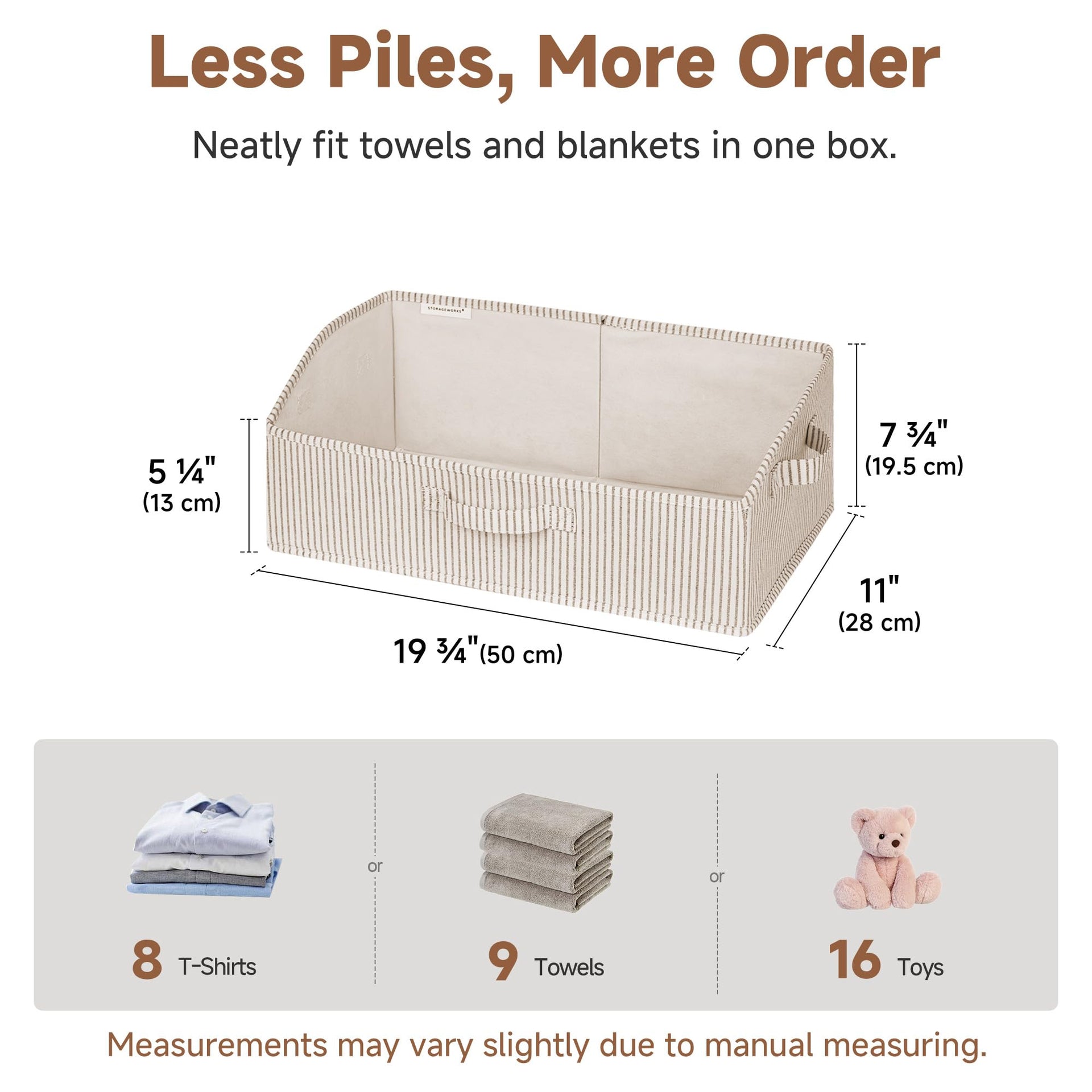 Closet Storage Bins Trapezoid (3 Count)