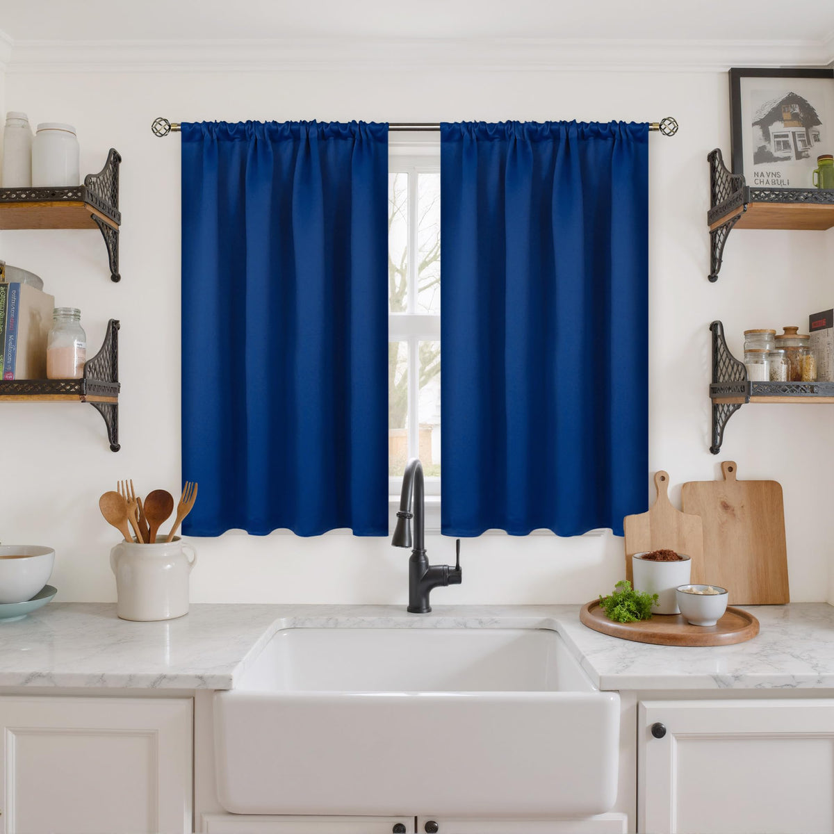 Short Blackout Curtains 40 Inch Length (2 Count)