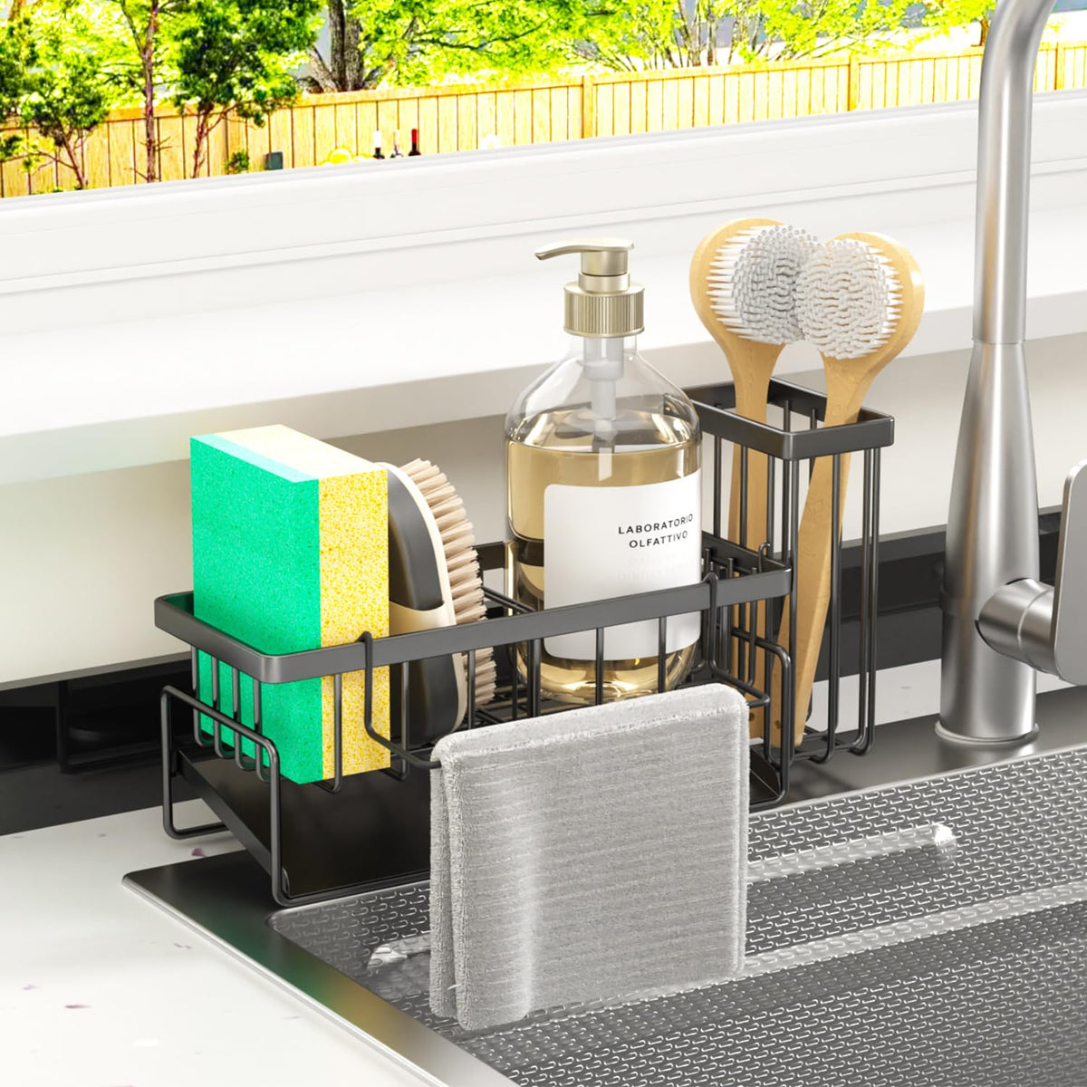 Sponge Holder & Sink Caddy Organizer