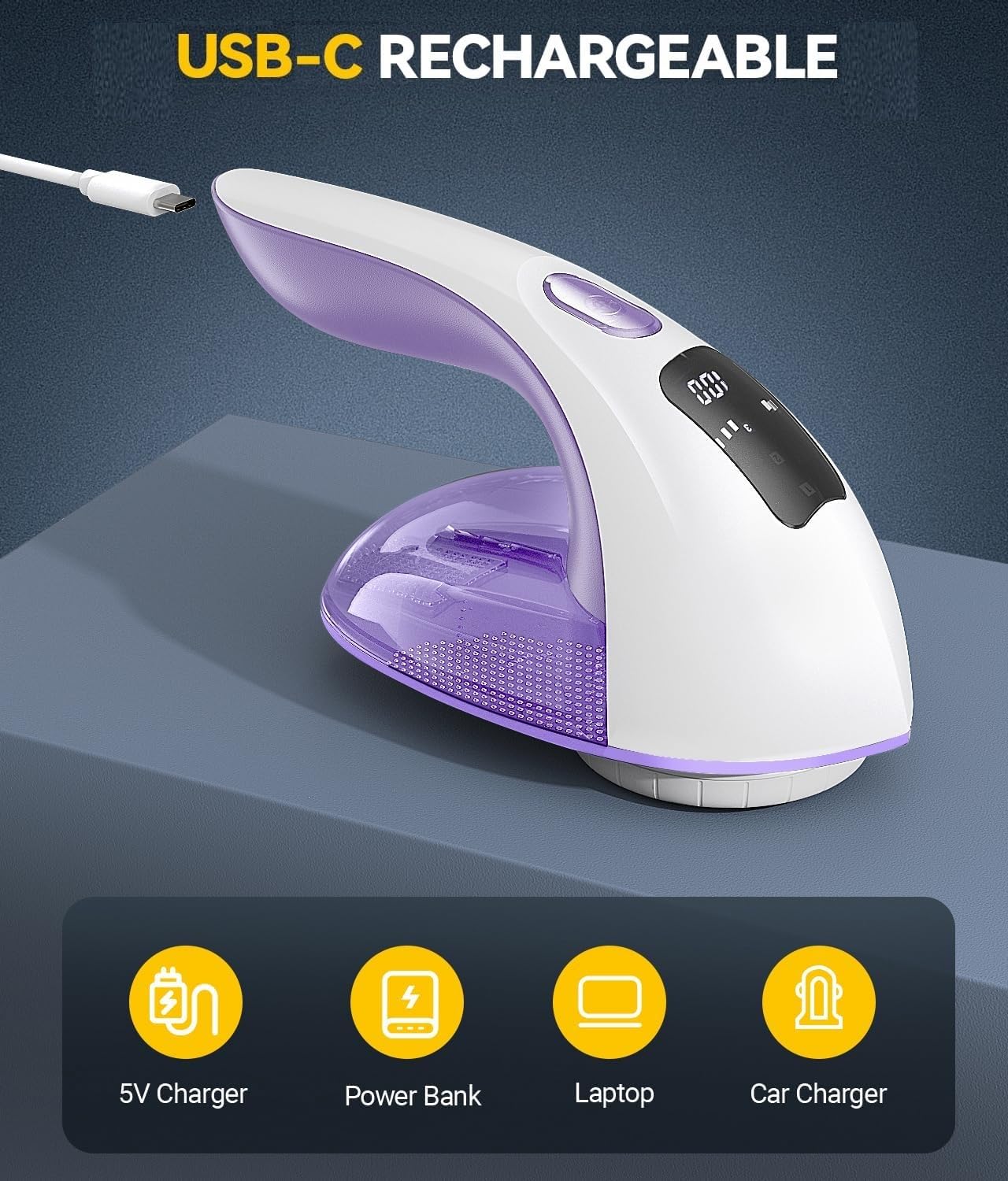 Rechargeable Fabric Shaver and Lint Remover