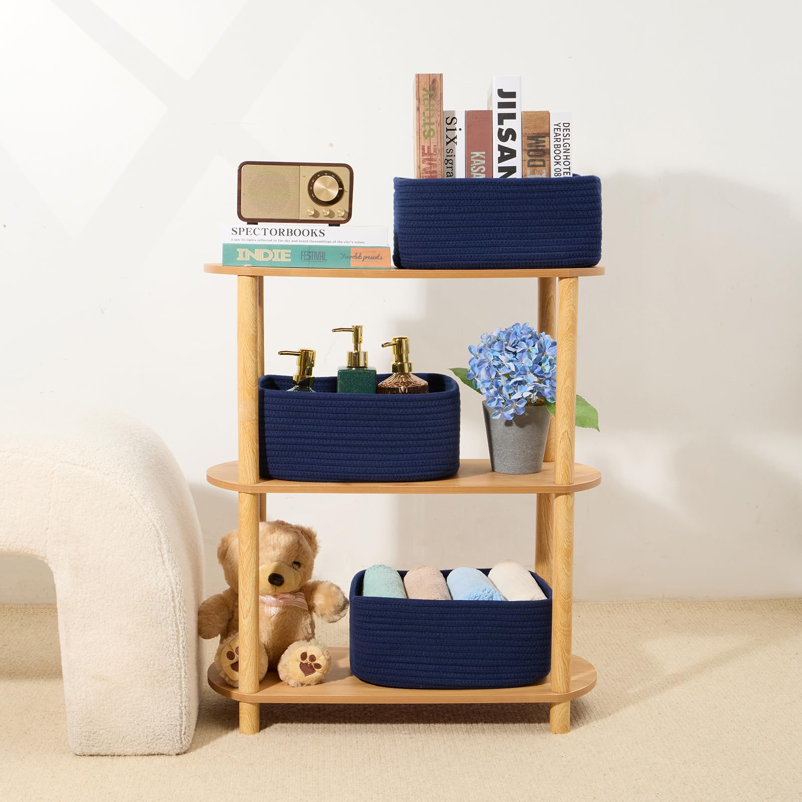 Small Storage Baskets for Organizing (4 Count)
