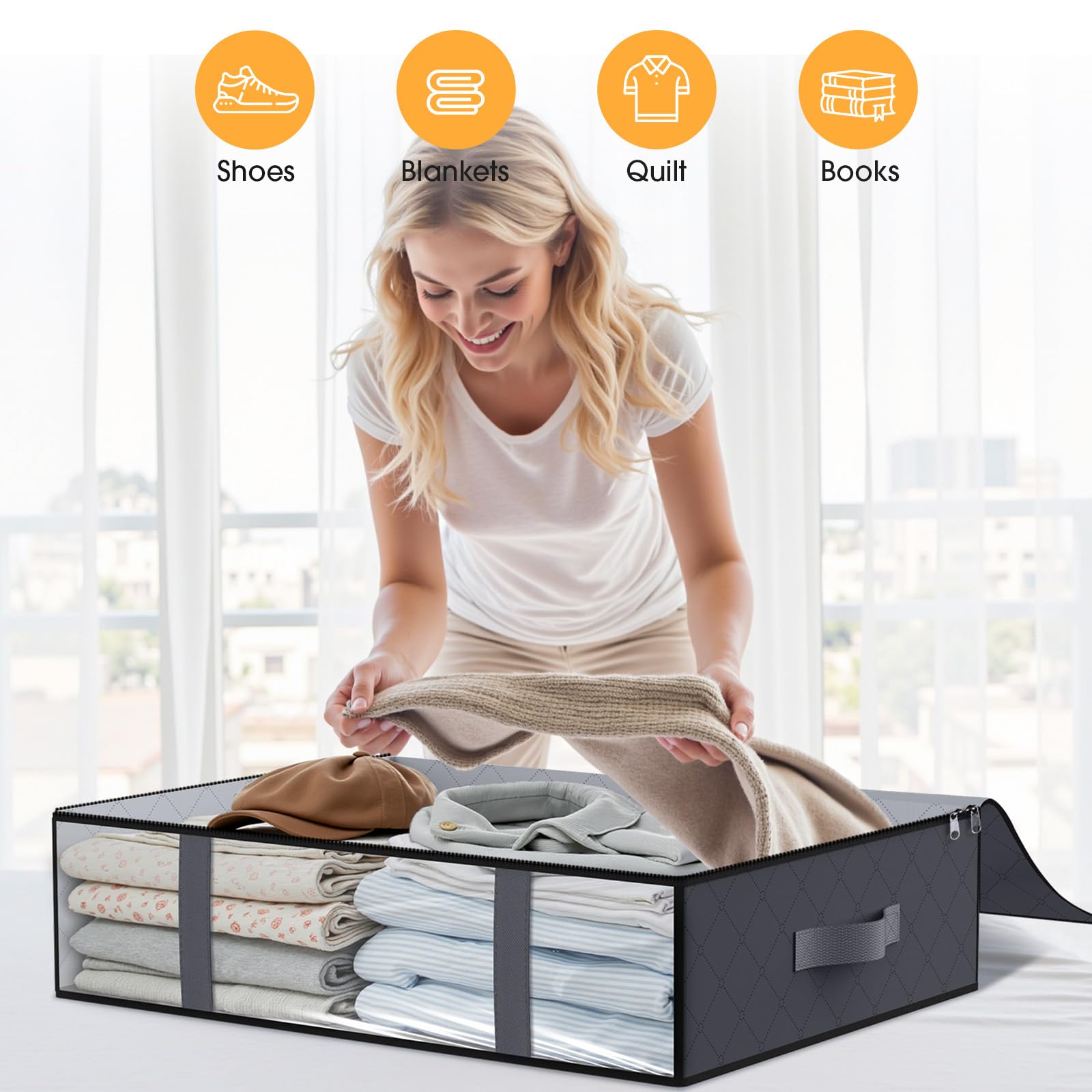 Under Bed Storage Bags (4 Count)