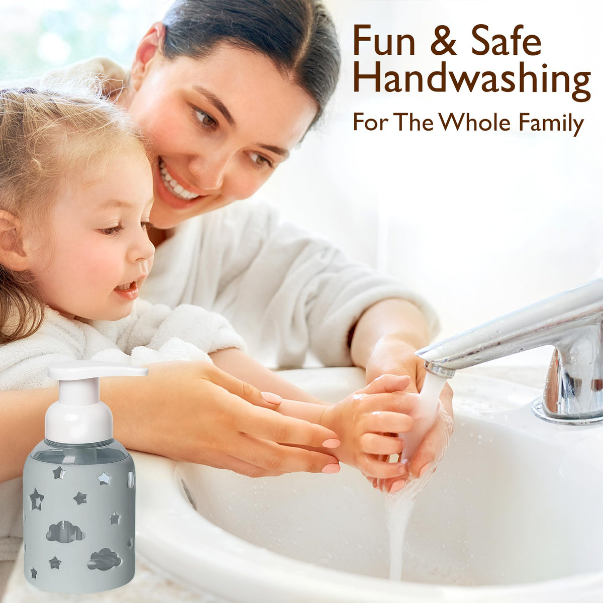 Foaming Hand Soap Dispenser Glass