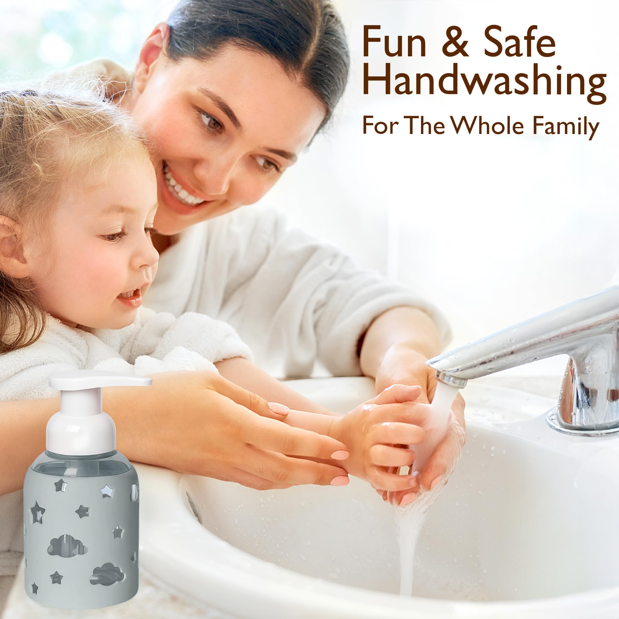 Foaming Hand Soap Dispenser Glass